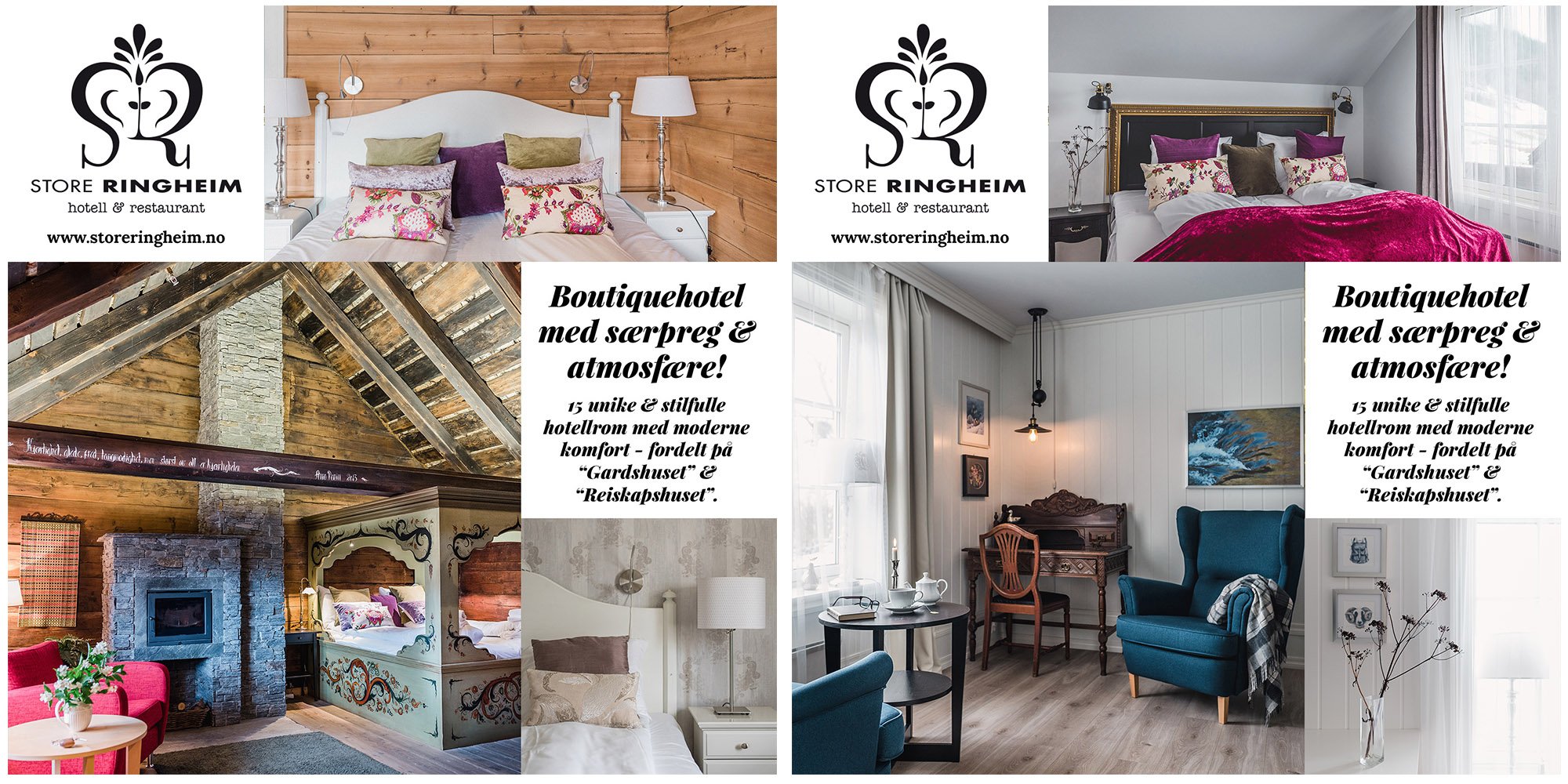 Identitet - merkevarebygging - branding -  content - sosiale medier - boutique hotel - restaurant // Store Ringheim hotell & restaurant, Voss // © Design by Giske 