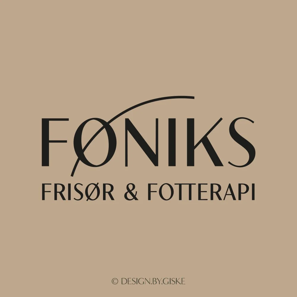 Føniks frisør & fotterapi, Voss // Logo, visuell identitet, trykksaker, profilering // © Design by Giske, januar 2026