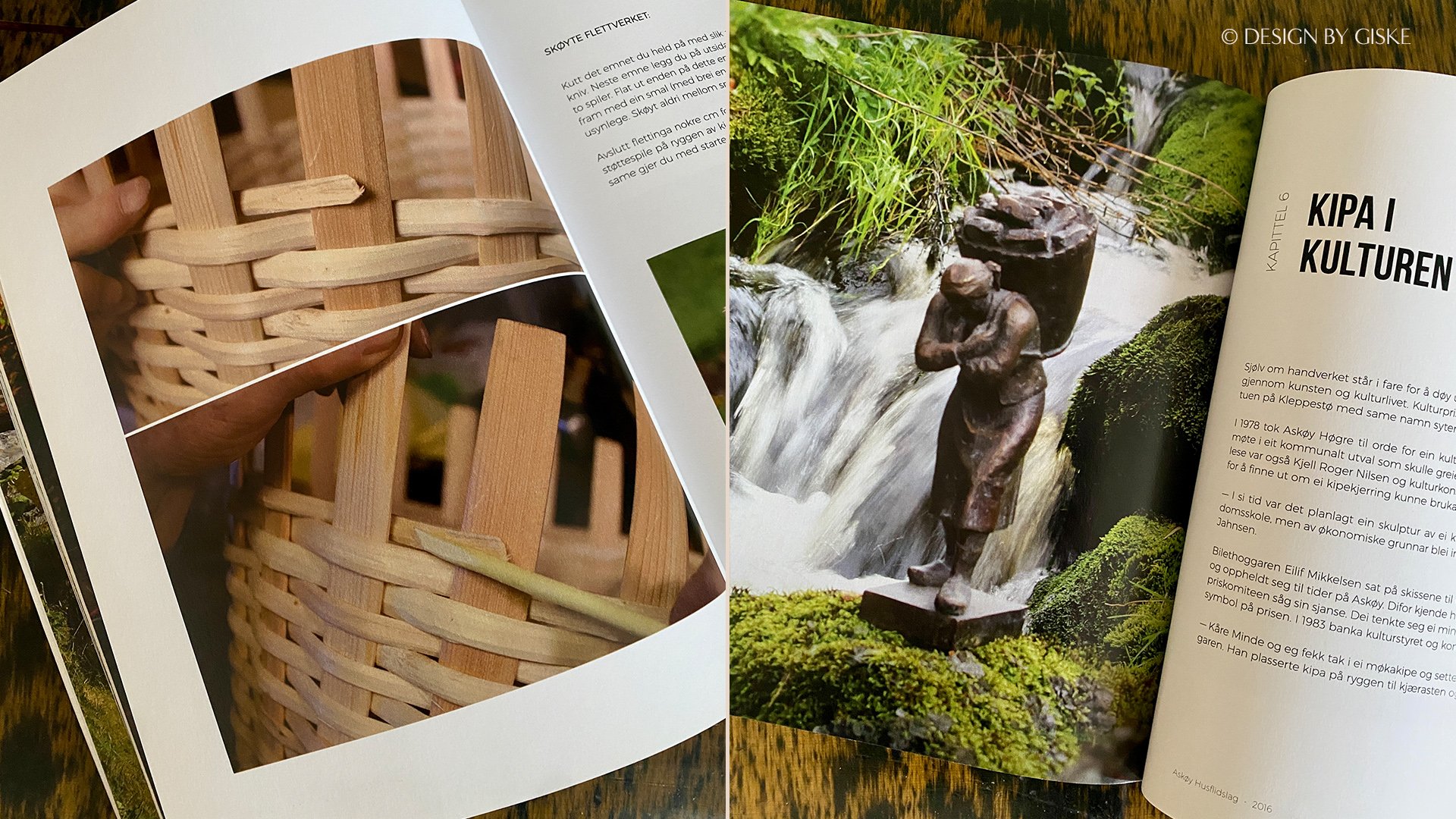 Design og foto til boka "KIPA - ein trufast tenar til alle tider" for Askøy husflidslag, et rødliste prosjekt // Bokdesign, layout, ombrekking, omslagsdesign, fotografering // © Design by Giske, 2016/2019