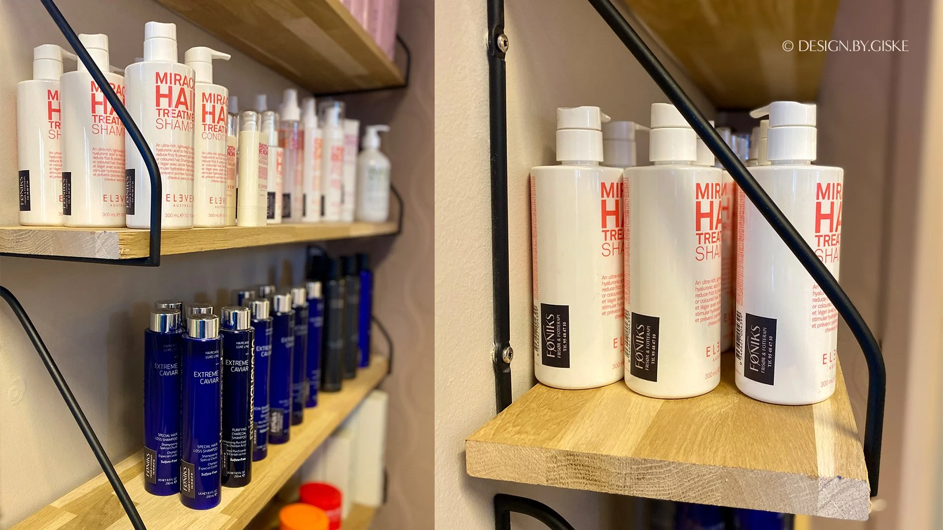 Logo - visuell identitet - trykksaker - profilering - stickers - klistremerker - hårprodukt // FØNIKS frisør & fotterapi, Voss // © Design by Giske - januar 2026