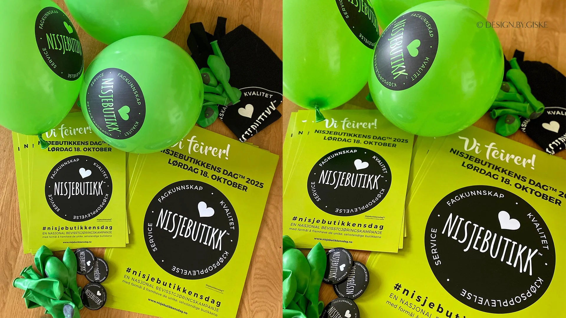 Nisjebutikkens dag™ 2025 - kampanjemateriell, trykksaker // kampanje - identitet - merkevarebygging // © Design by Giske