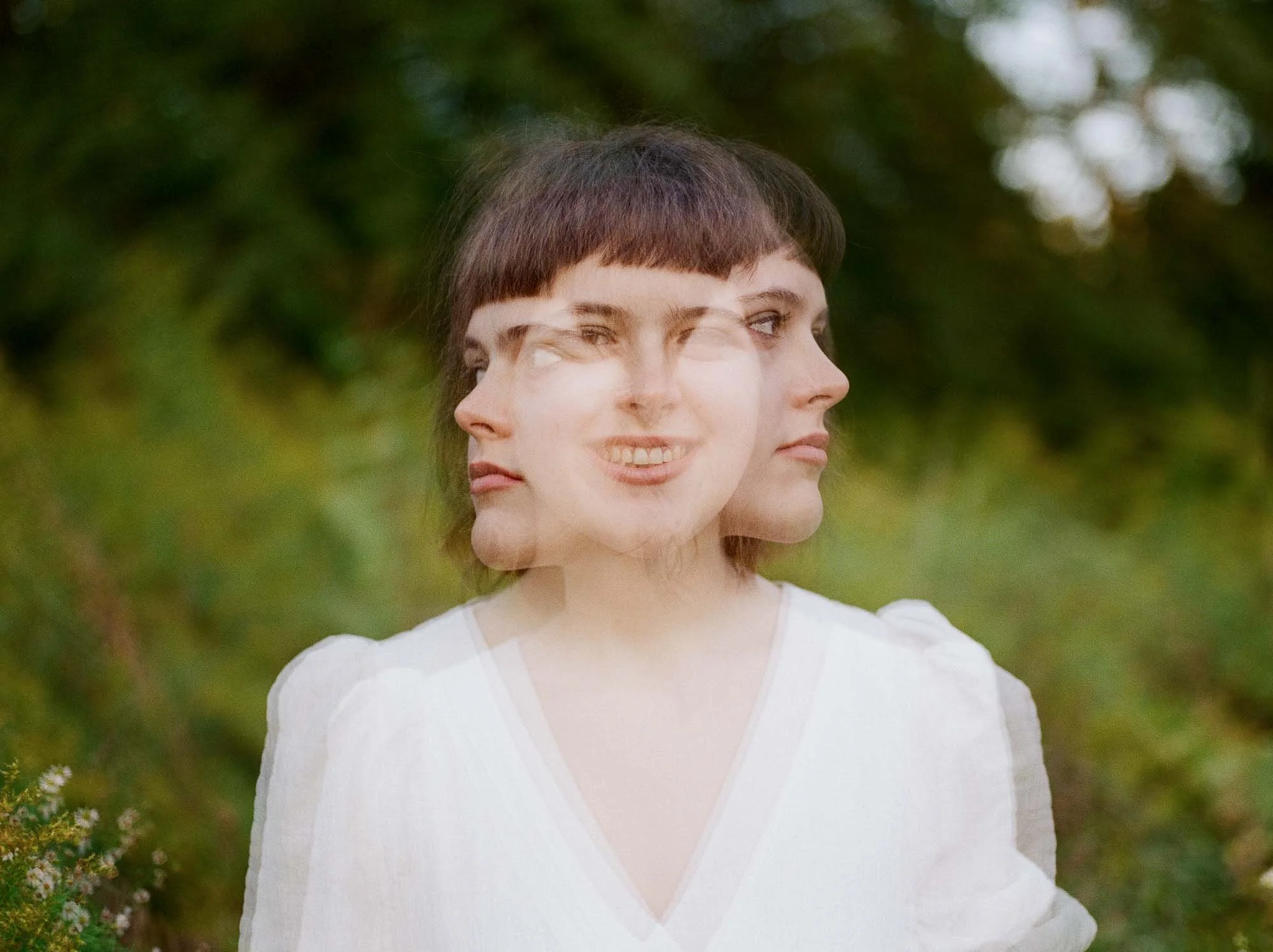 Columbus senior looking confident and authentic in personal style during portrait session outdoors
