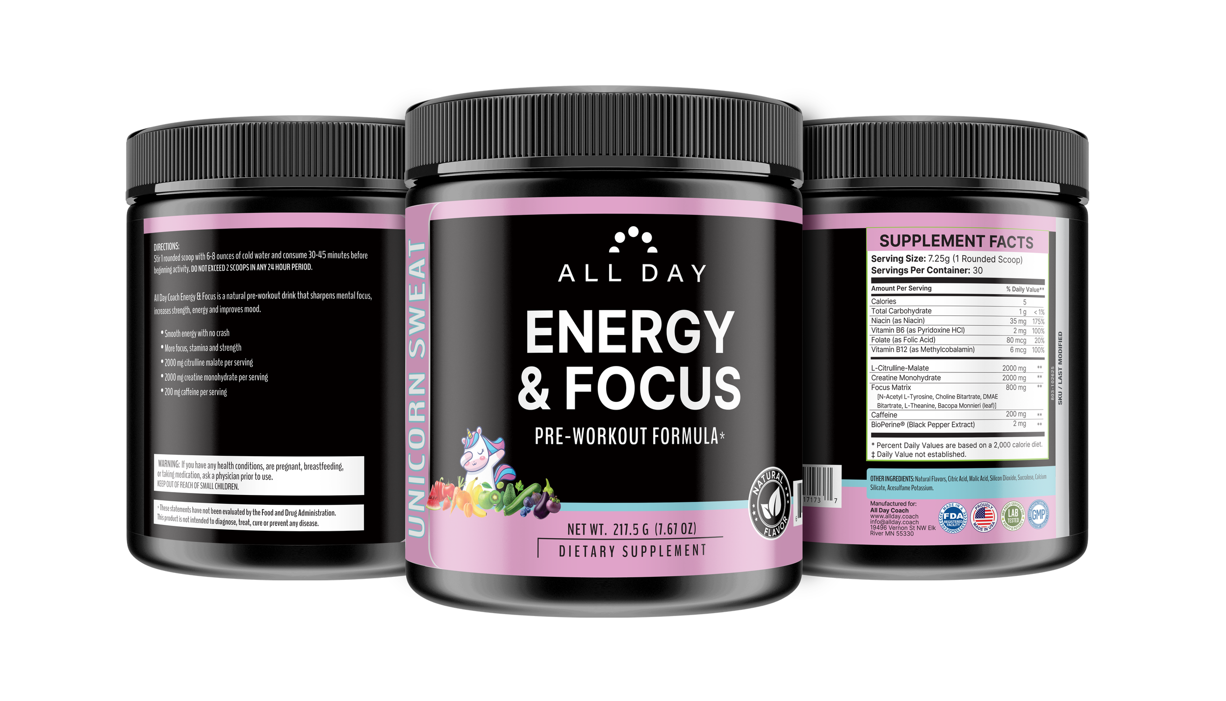 Unicorn Sweat Pre Workout Energy Focus All Day Coach Nutrition Diet Fat Loss Front.png