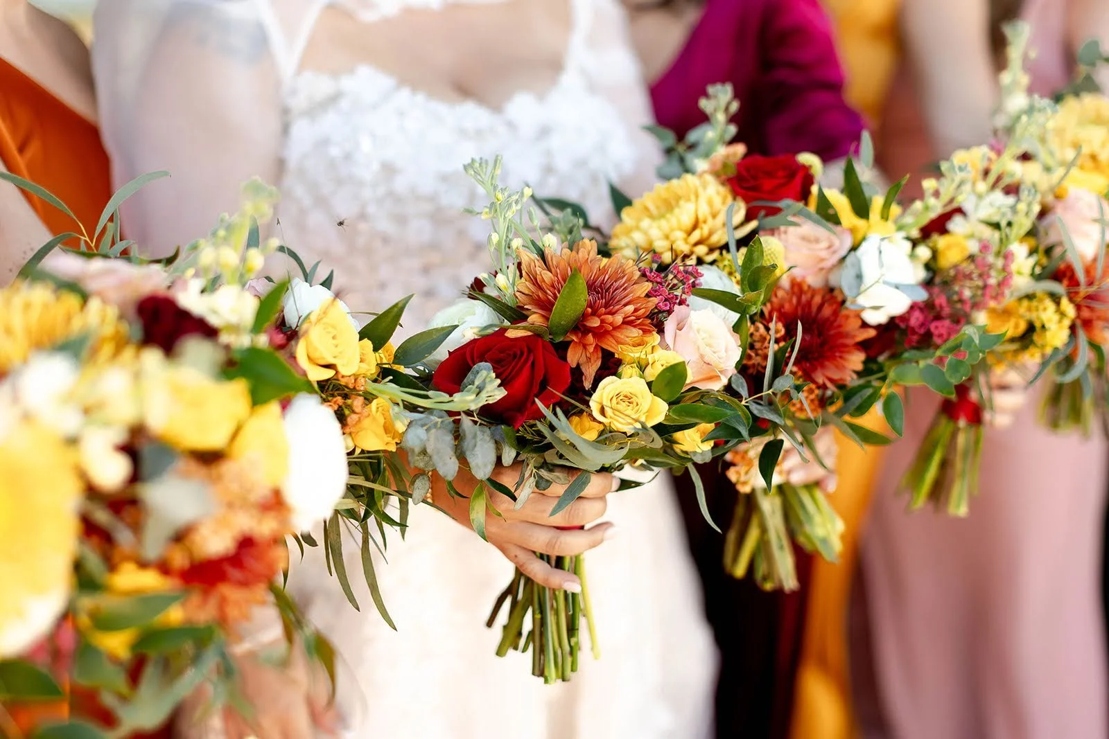 Bridal Bouquet + Bridesmaid Bouquets