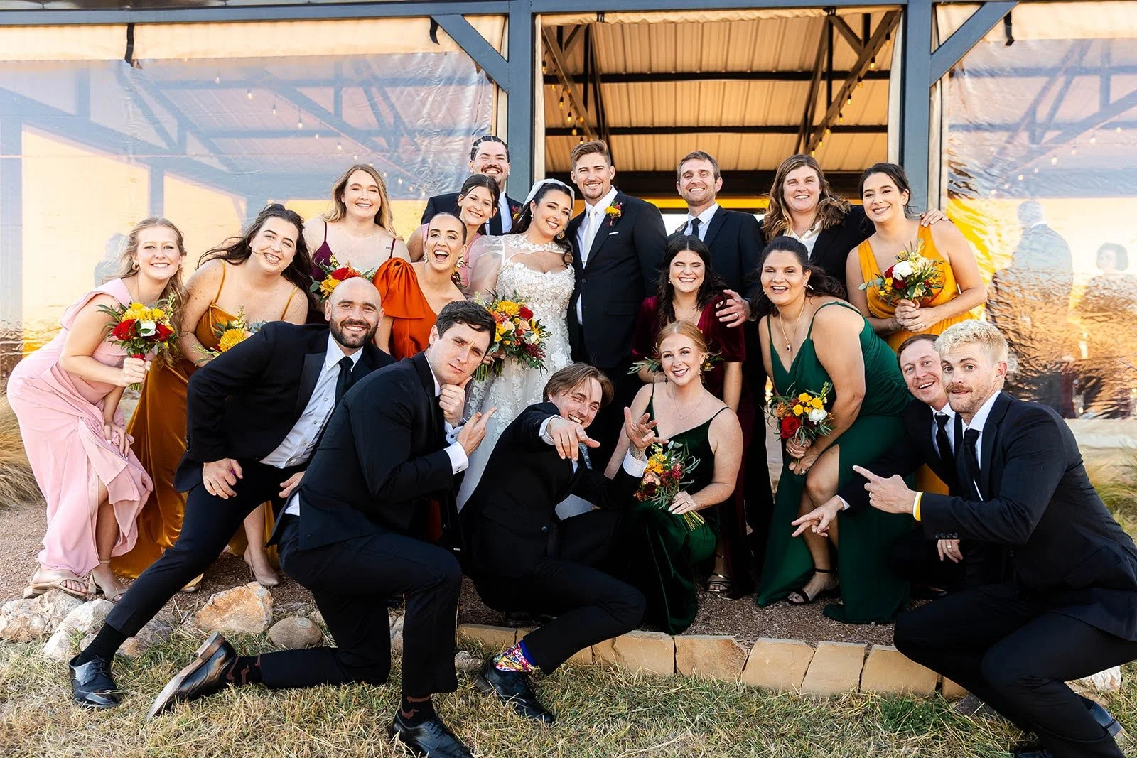 Bridal Bouquet + Boutonniere + Bridesmaid Bouquets