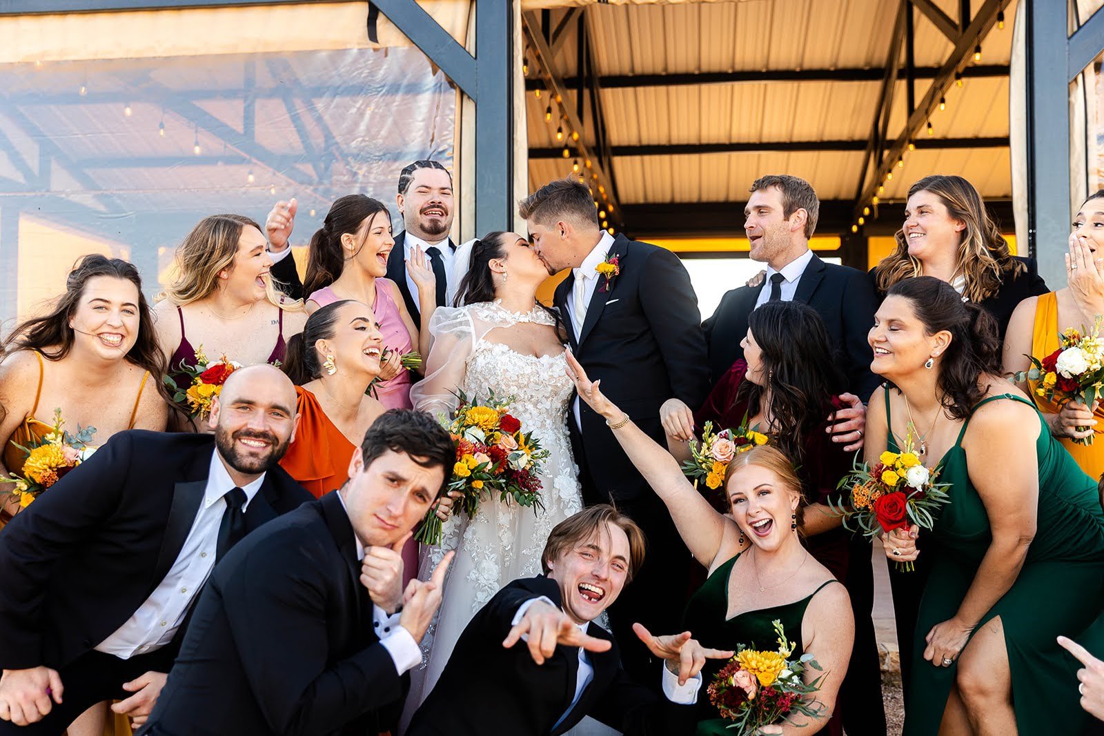 Bridal Bouquet + Boutonniere + Bridesmaid Bouquets