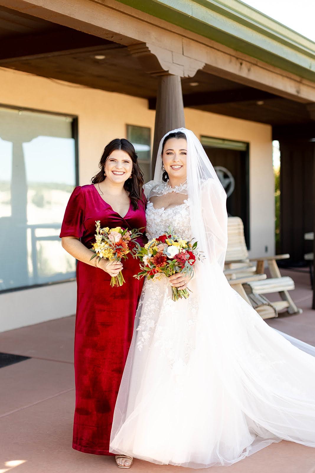 Bridal Bouquet + Bridesmaid Bouquet