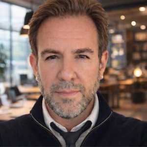 A color photograph of Matthew Thornton, is + at co-founder.