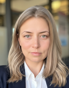 A color photograph of Heather Furman, is + at co-founder.