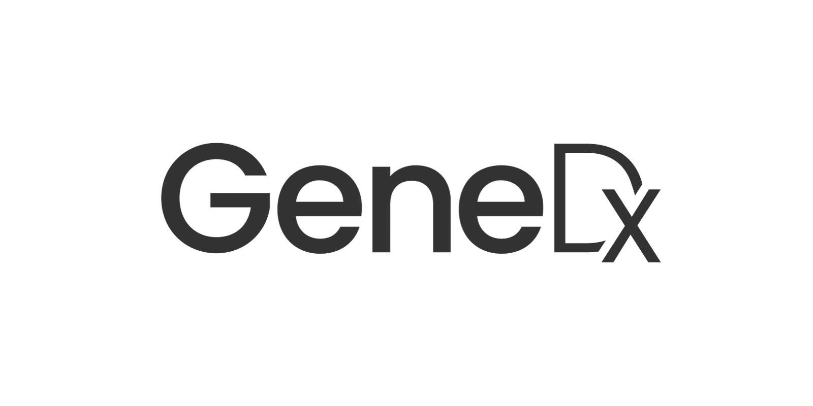 The logo of  'Gene Dx' in black text on a white background.