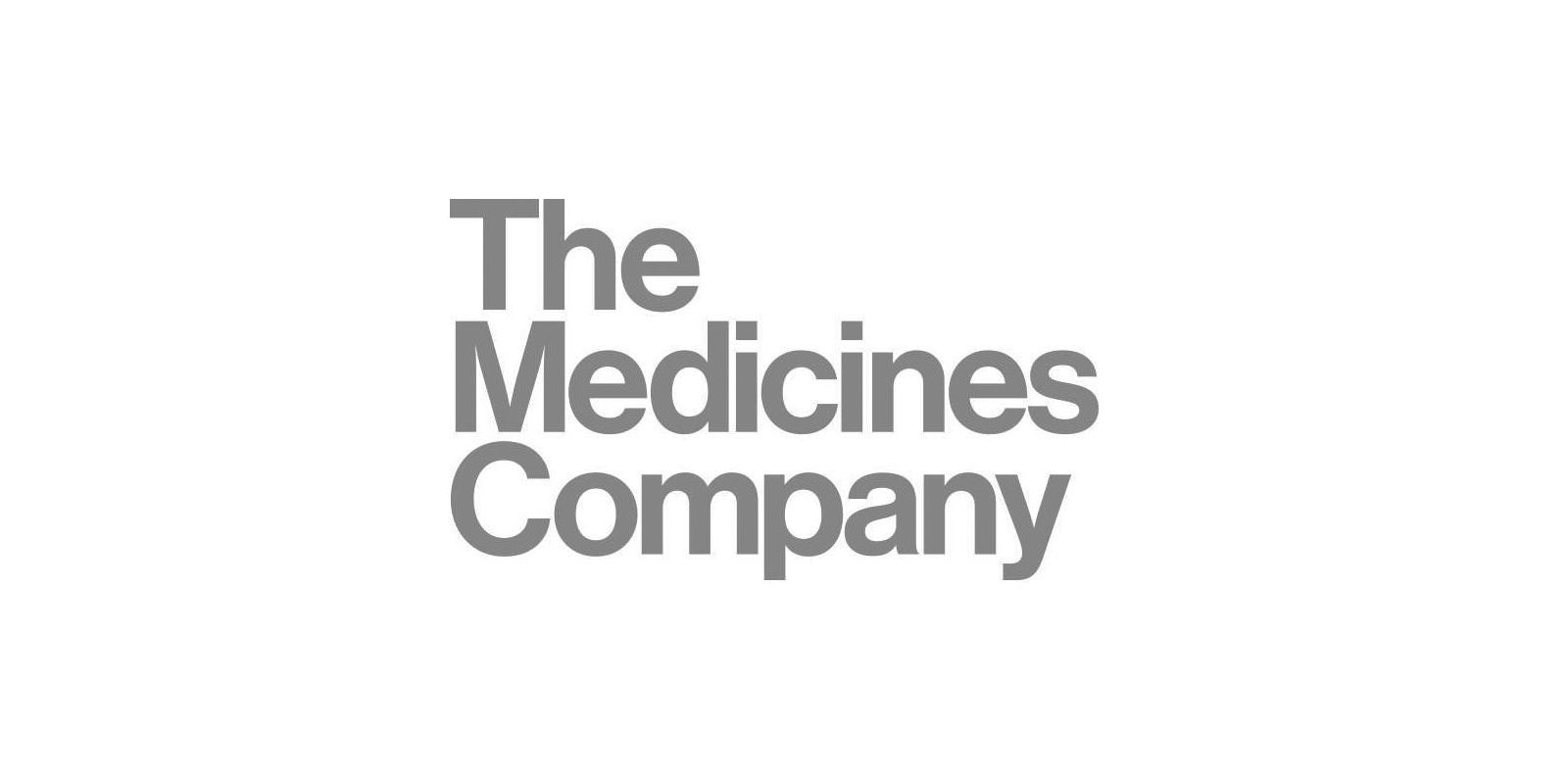 Gray text on white background logo for 'The Medicines Company'.