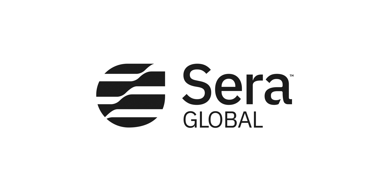 Sera Global logo with a black circular design and the words "Sera GLOBAL" in black text.