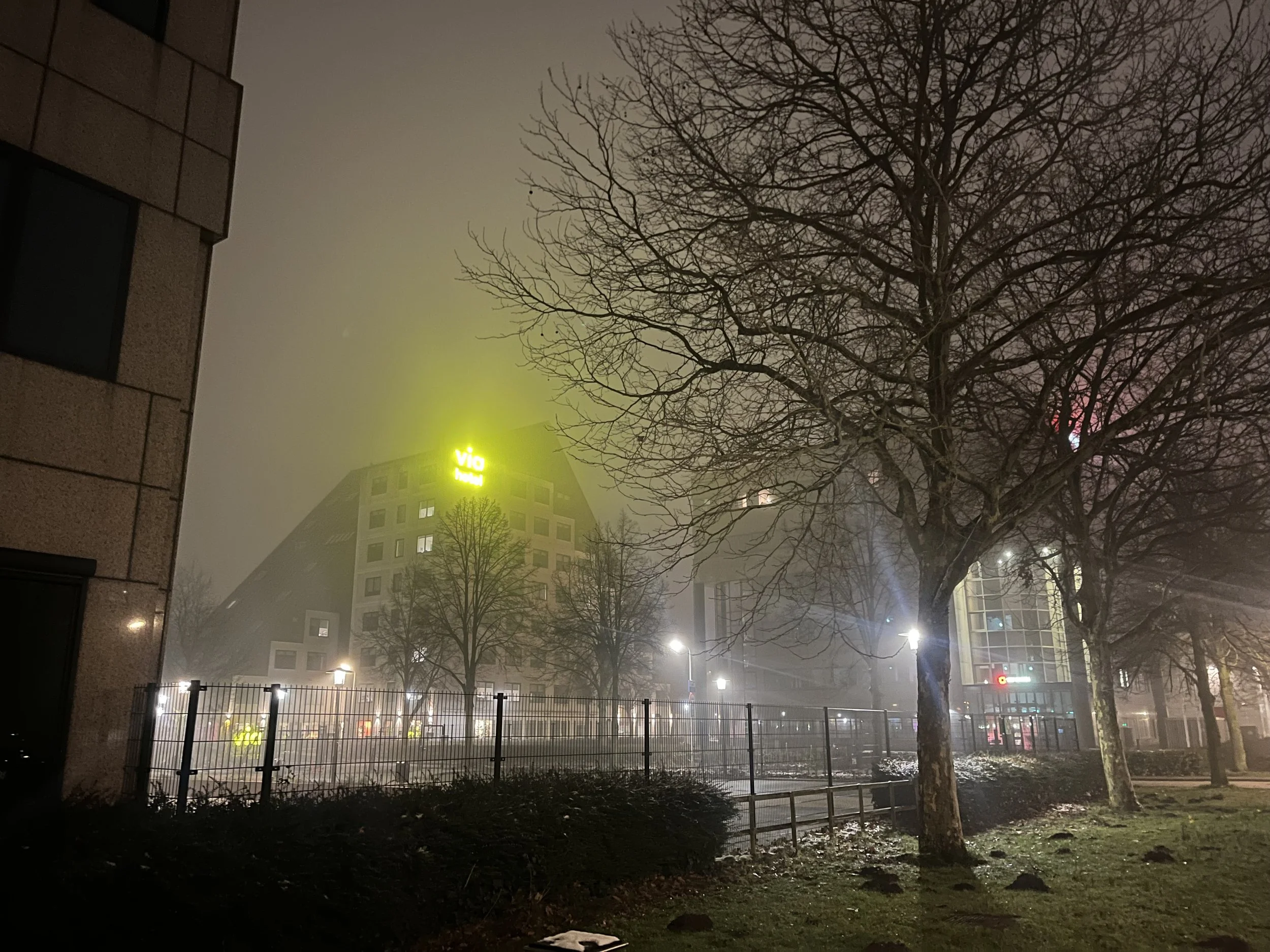 I slept in a hotel last week