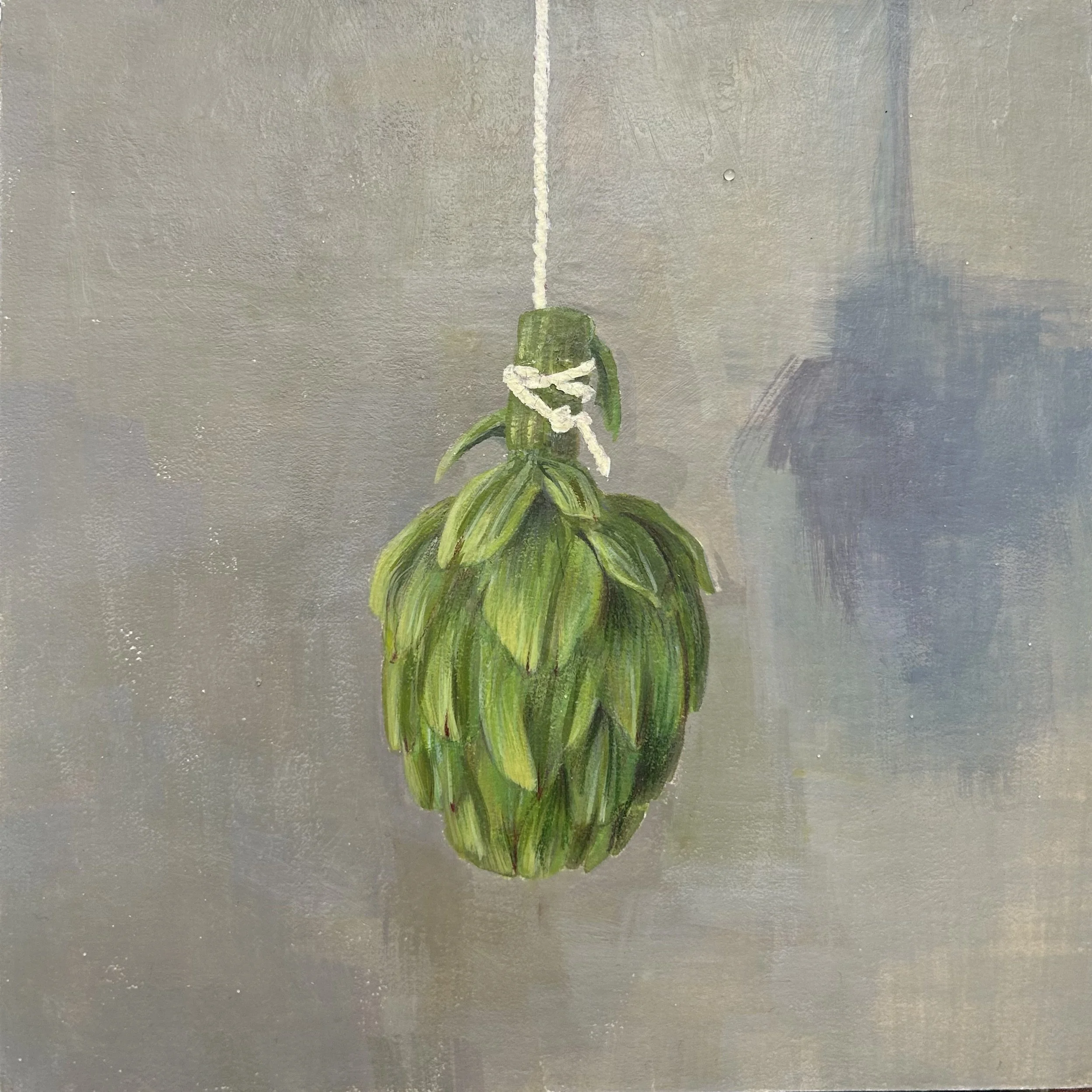  Artichoke 
8" x 8"
GOUACHE + COLORED PENCIL ON PAPER
