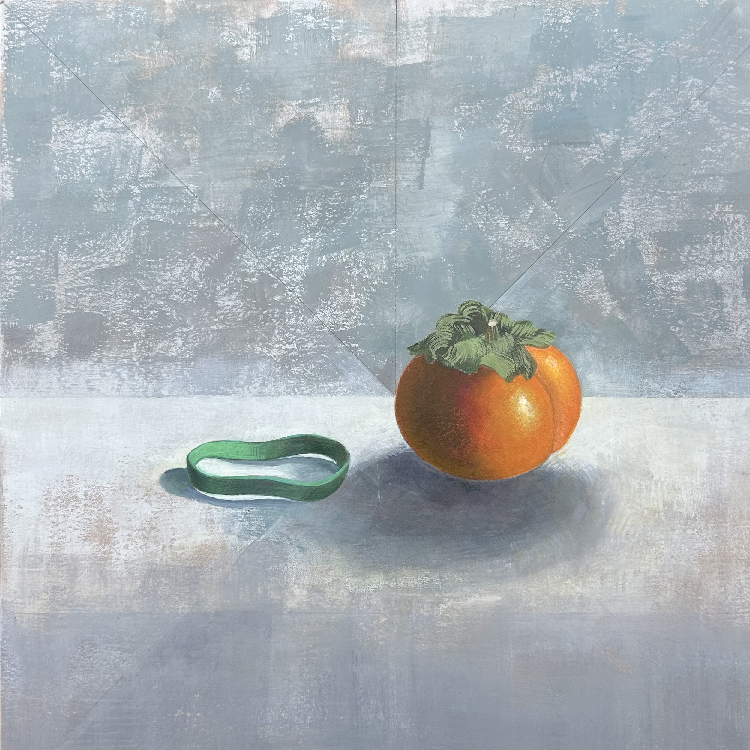  Rubber Band 
10" x 10"
GOUACHE + COLORED PENCIL ON PAPER
