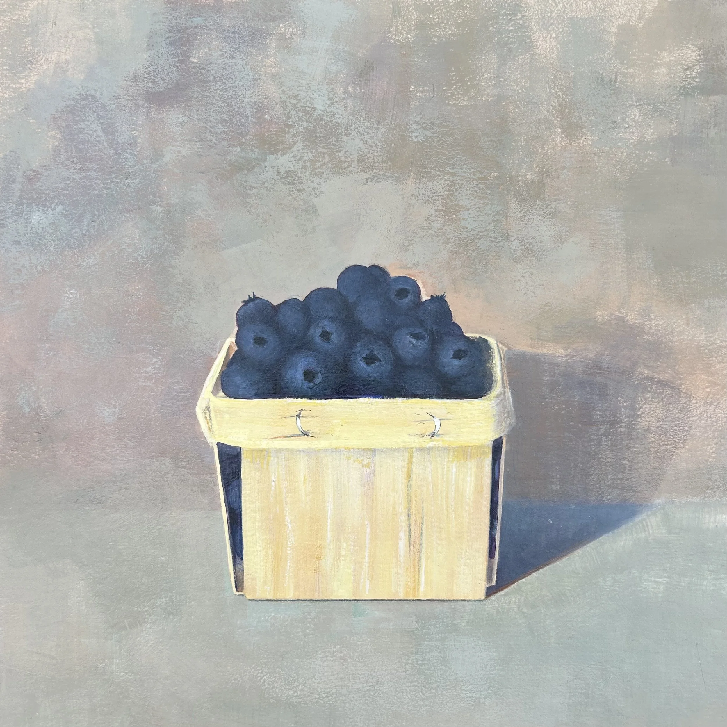  Blueberries 
10" x 10"
GOUACHE + COLORED PENCIL ON PAPER