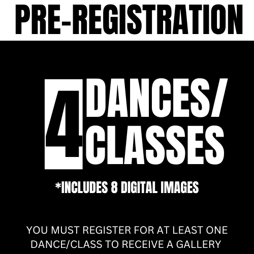 Four Dances/Classes Pre-Registation