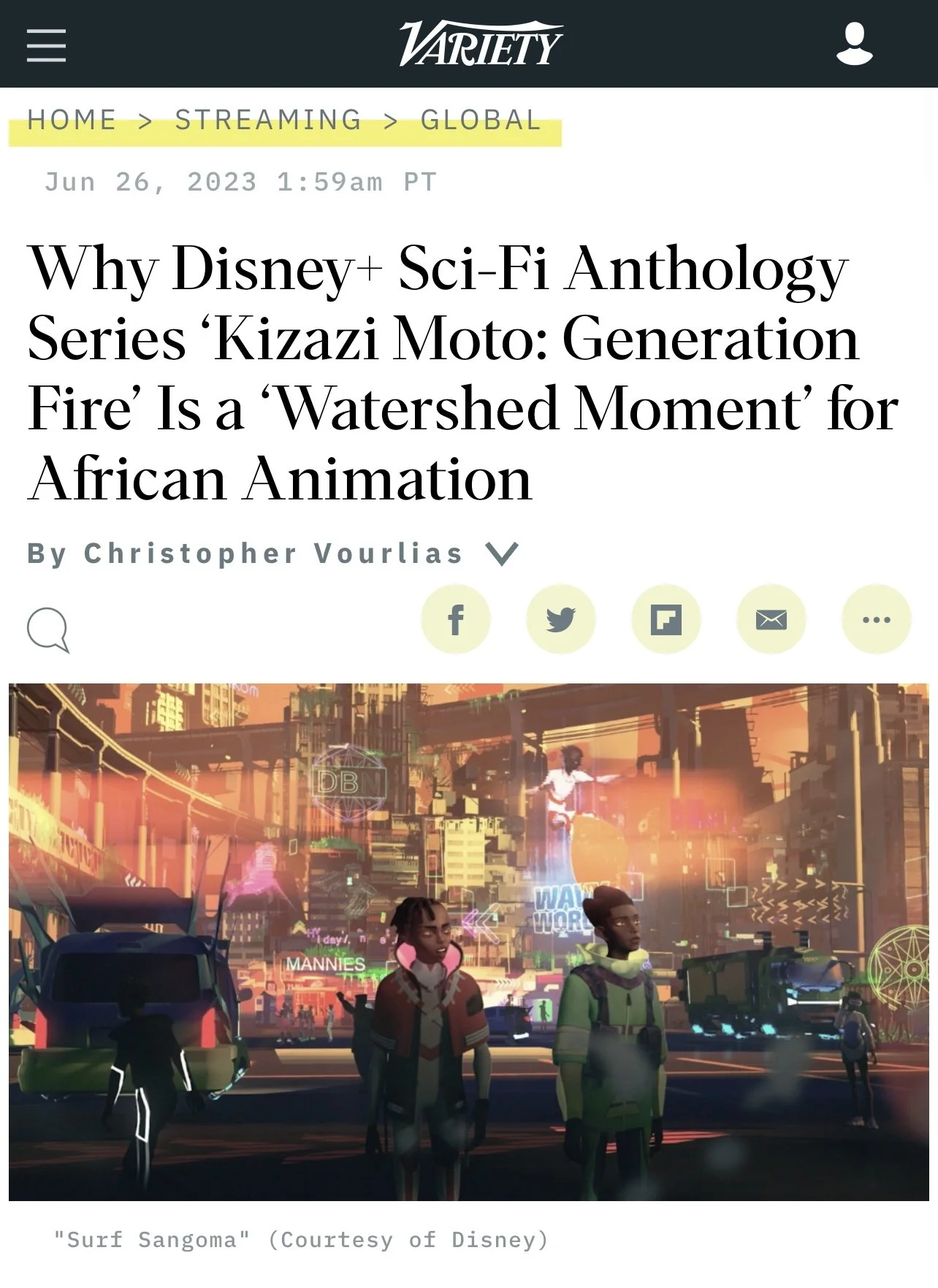 VARIETY Magazine Composer Article