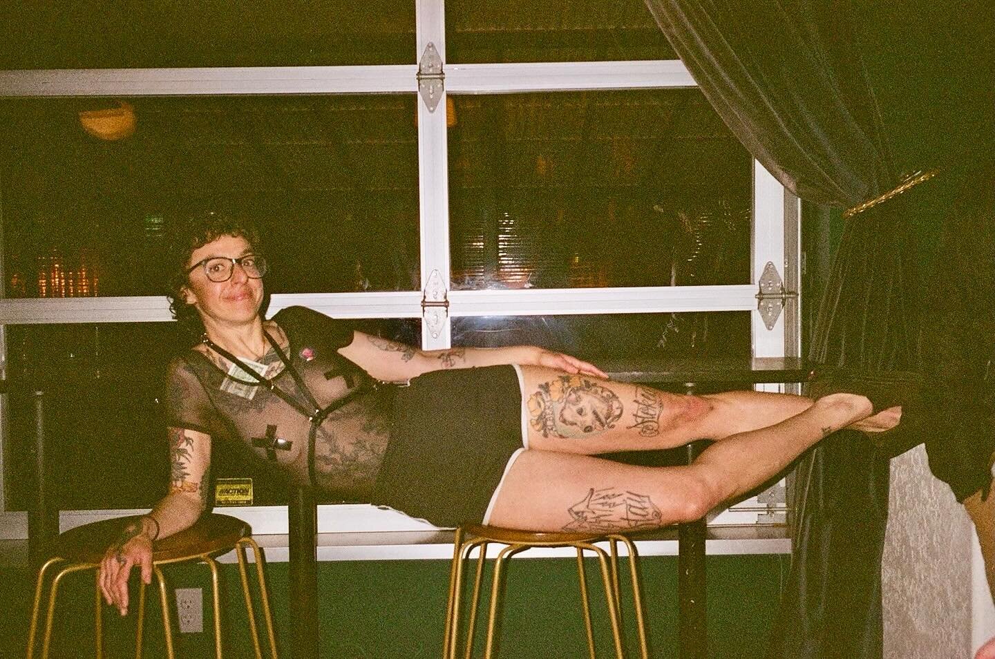 Why do film photos look so much better? 

Dawn took this photo of me at my birthday party. It was the first time I ever used electrical tape on my nipples and the refuse was not! easy! to remove. Yes, it was worth it. Yes, I would do it again. 

I le
