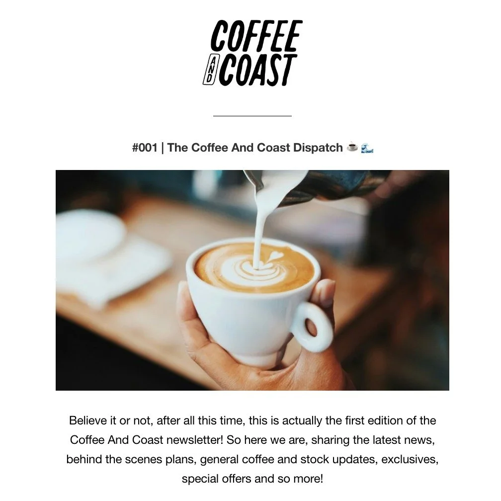 🌊 The Coffee And Coast Dispatch #001 is LIVE! ☕️
Believe it or not, I finally sent out the very first edition of The Coffee And Coast Dispatch, and I couldn’t be more excited!
It’s a bit different from what you usually see here on Inst