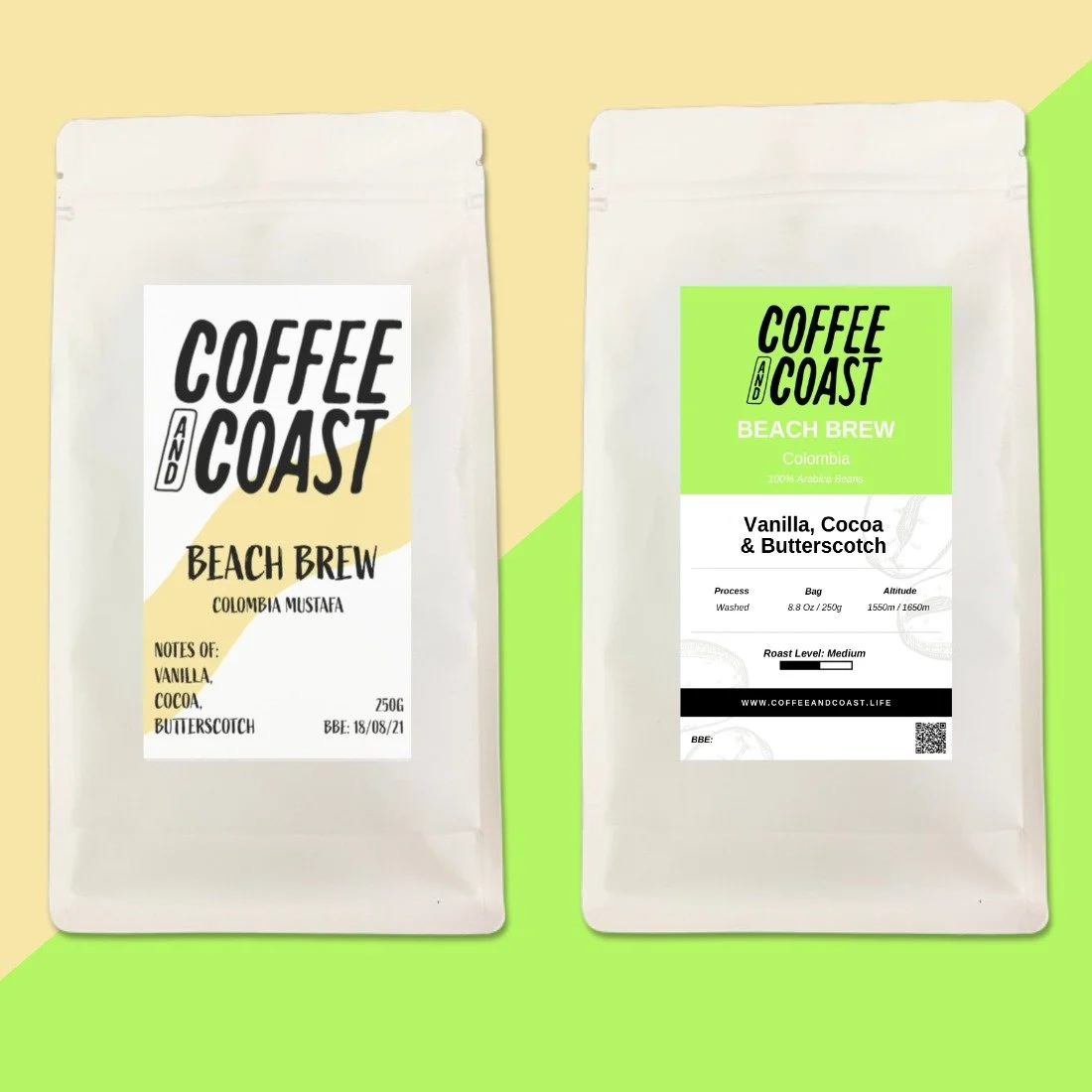 ☕ Beach Brew is Back ☀️
One of the first coffees we ever shared with you — and still one of our favourites — is now back in stock 🌊
💥 Same smooth taste: Vanilla, Cocoa & Butterscotch
✨ Fresh new label, same iconic brew
🇨🇴 100%