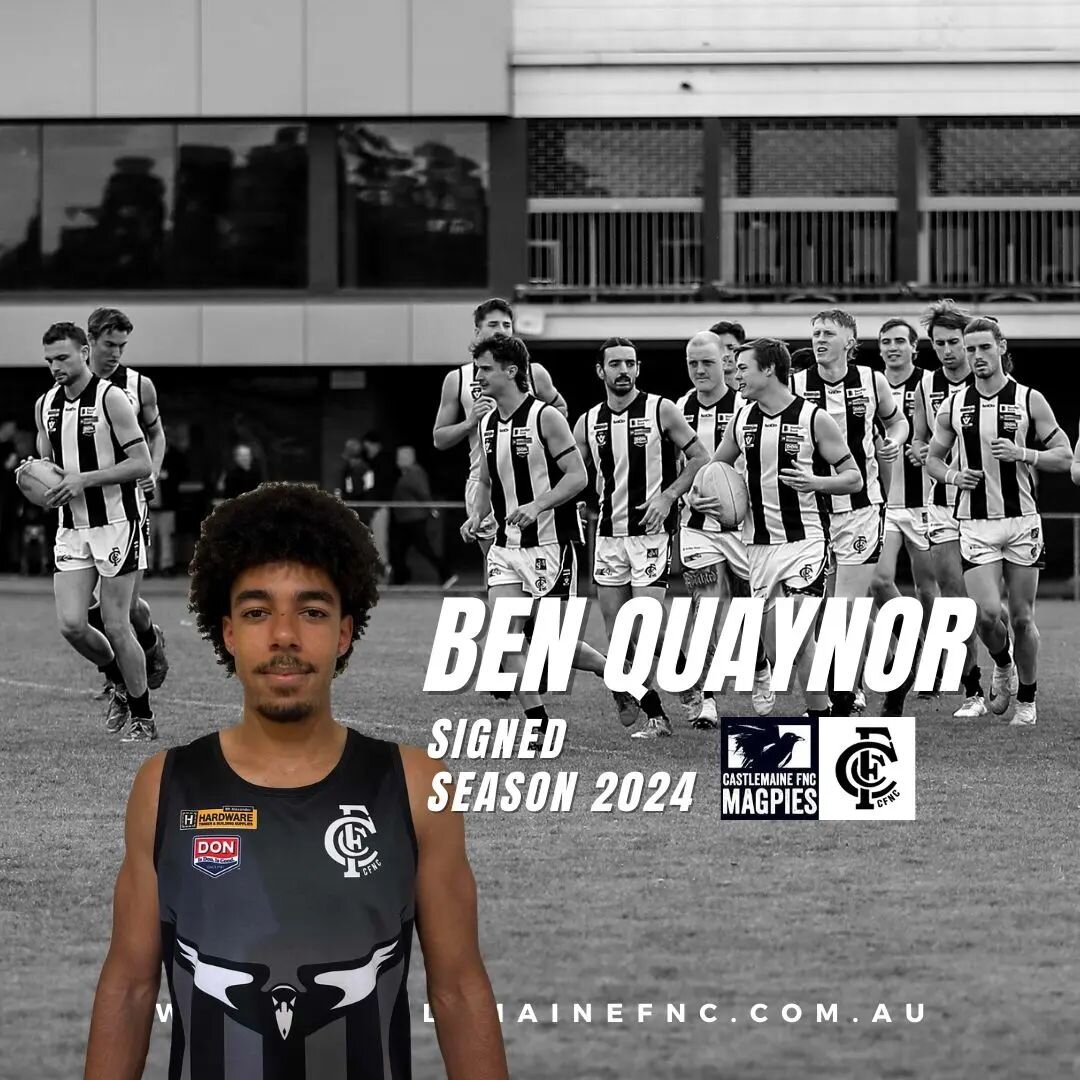 Signing announcement Season 2024 🏉

Welcome Ben Quaynor!

Ben has come through the elite talent pathway with the Northern Knights as well as being part of Collingwood Football Club&rsquo;s Next Generation Academy.

Ben comes to us from Eastern Premi