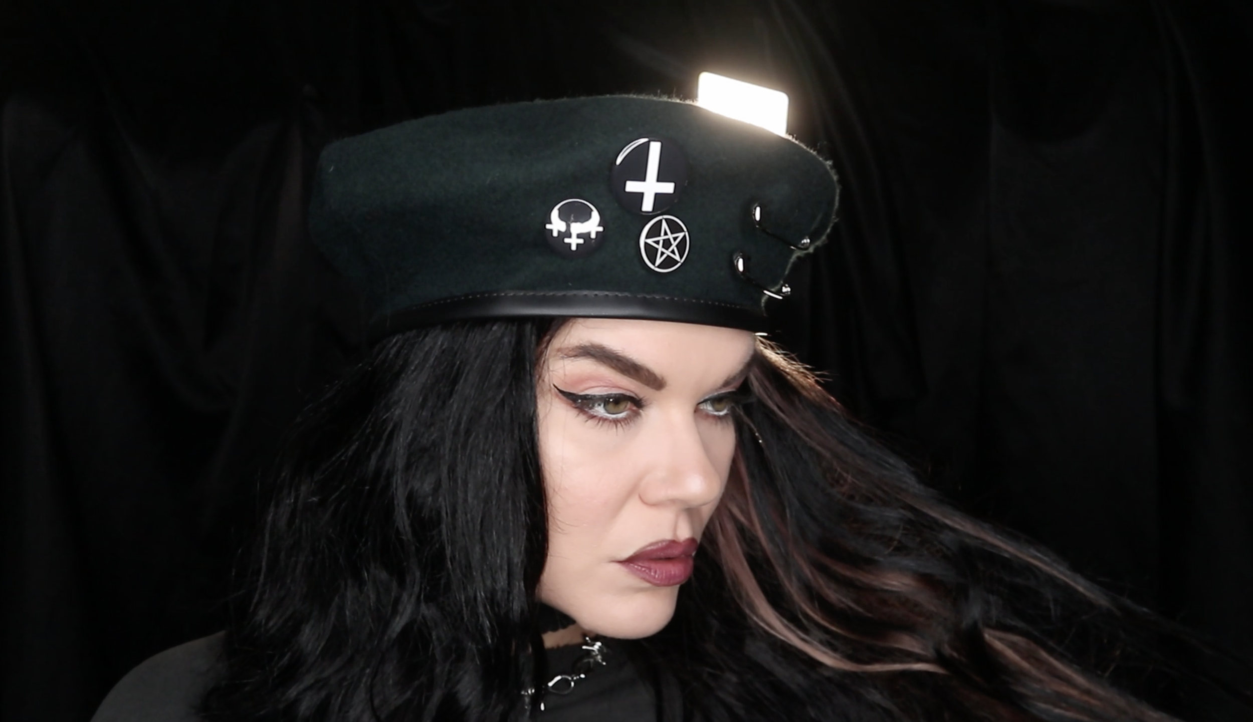 dolls kill   Devilish Bear Beret OS New $188.00 Dolls Kill x Care Bear Faux Fur Robe - Pink main image 4