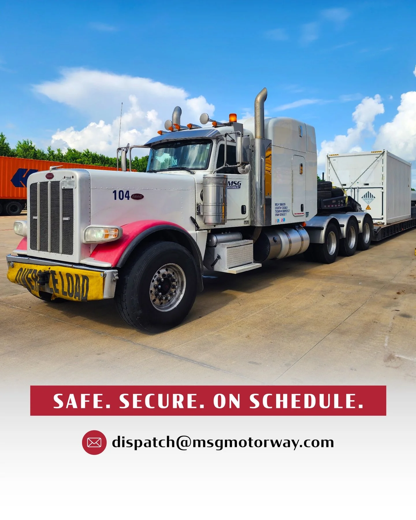 Your cargo deserves a team that prioritizes safety, protects every load, and delivers on time. MSG Motorway is committed to secure, reliable service that keeps your business moving forward.

#MSGMotorway #HeavyHaul #SafeTransport #SecureFreight #OnSc