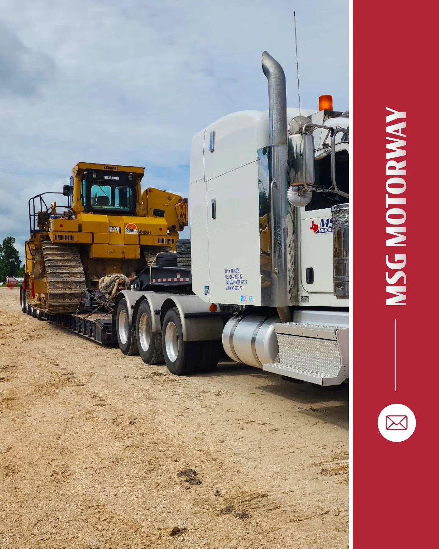 Heavy loads don&rsquo;t slow us down, they prove what we&rsquo;re built for.

#HeavyHaul #TexasTrucking #BigRigLife #OversizeLoad #MSGMotorway

(713) 998-3030
dispatch@msgmotorway.com
www.MSGmotorway.com
