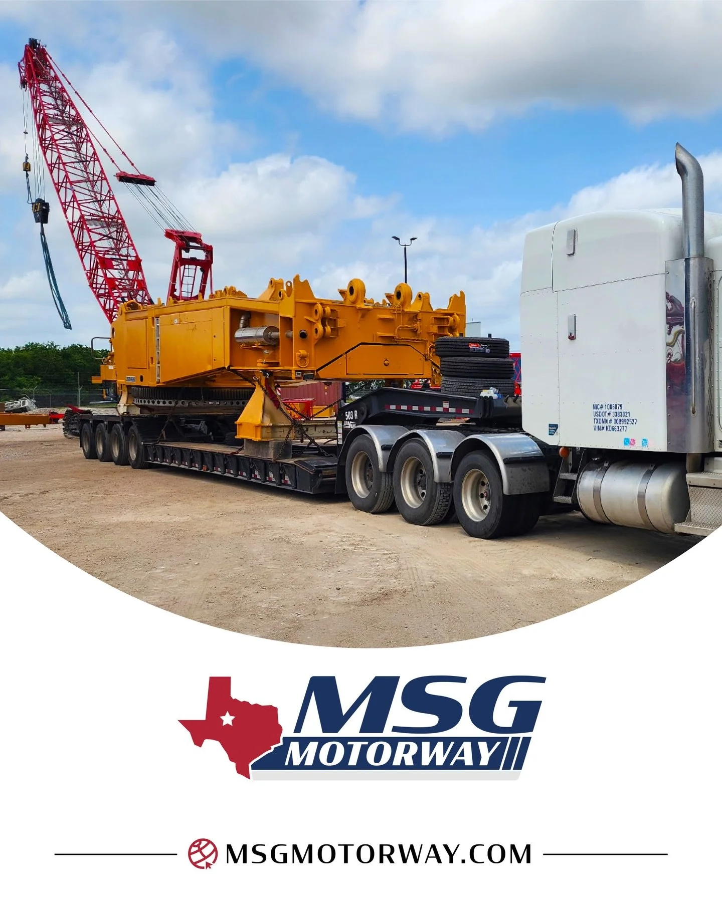 Heavy loads require real power. That is what we bring every mile.

#HeavyHaul #TexasTrucking #BigRigLife #OversizeLoad #MSGMotorway

(713) 998-3030
dispatch@msgmotorway.com
www.MSGmotorway.com