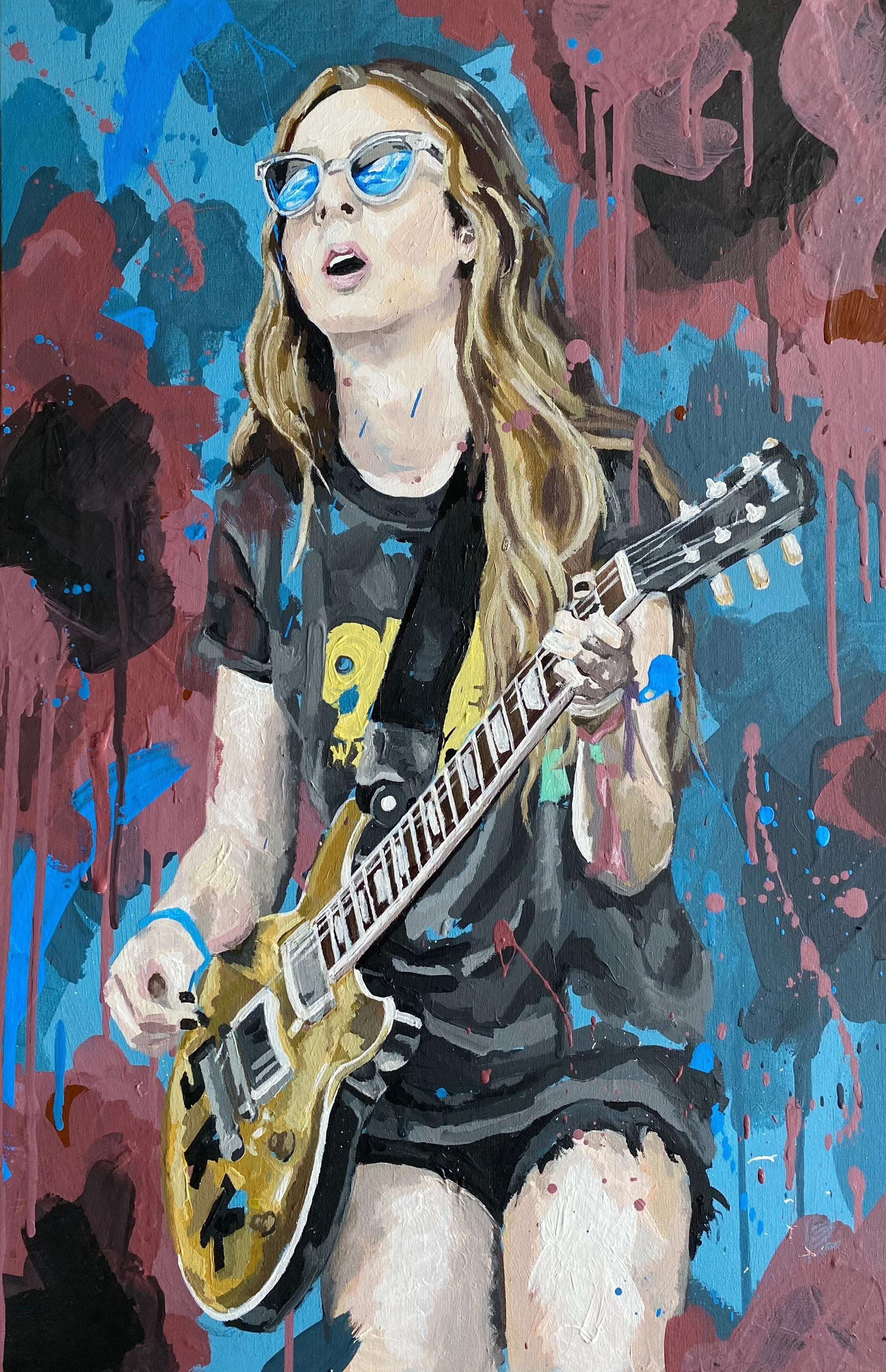 "Haim"
Acrylic Painting on Canvas Board 
2020