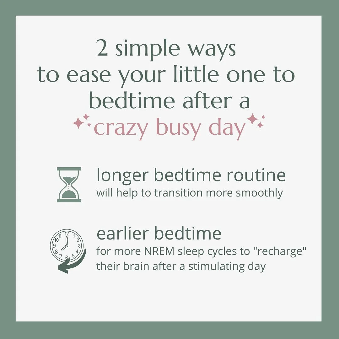 Have you noticed that after a super stimulating day, it&rsquo;s sometimes harder to get your little one (hello, toddlers!) to bed? Maybe they're a little overtired. Or maybe it seems like they don&rsquo;t want the fun day to come to an end. Whichever