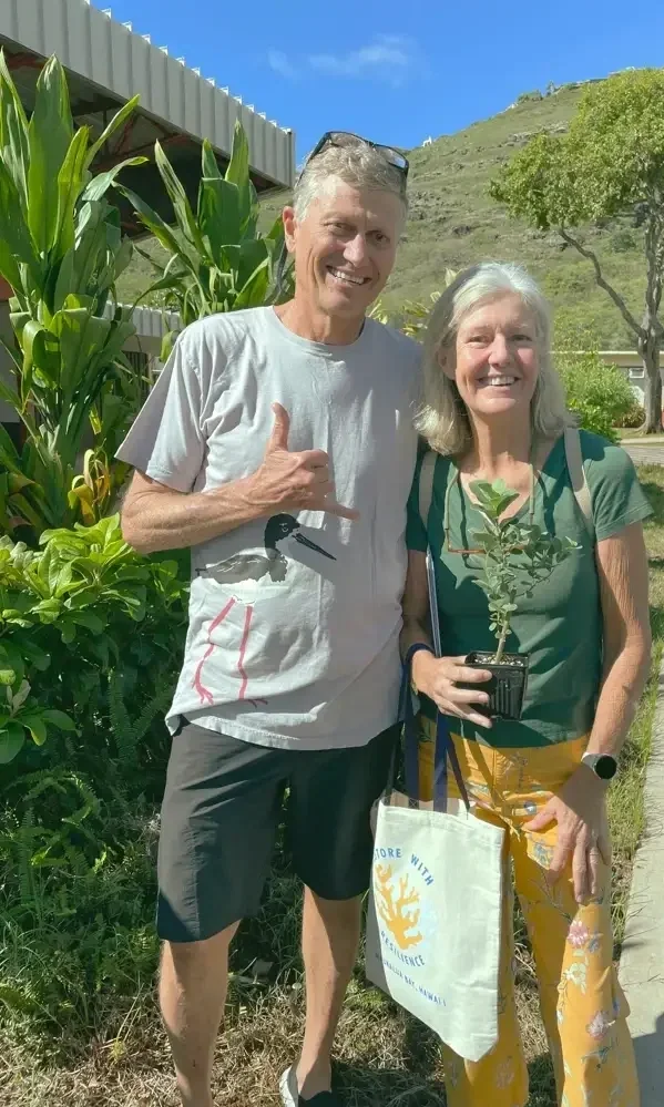 All community attendees received a free rain garden plant at the Smart Yards 2023 Workshop hosted by Mālama Maunalua and 3Rwater
