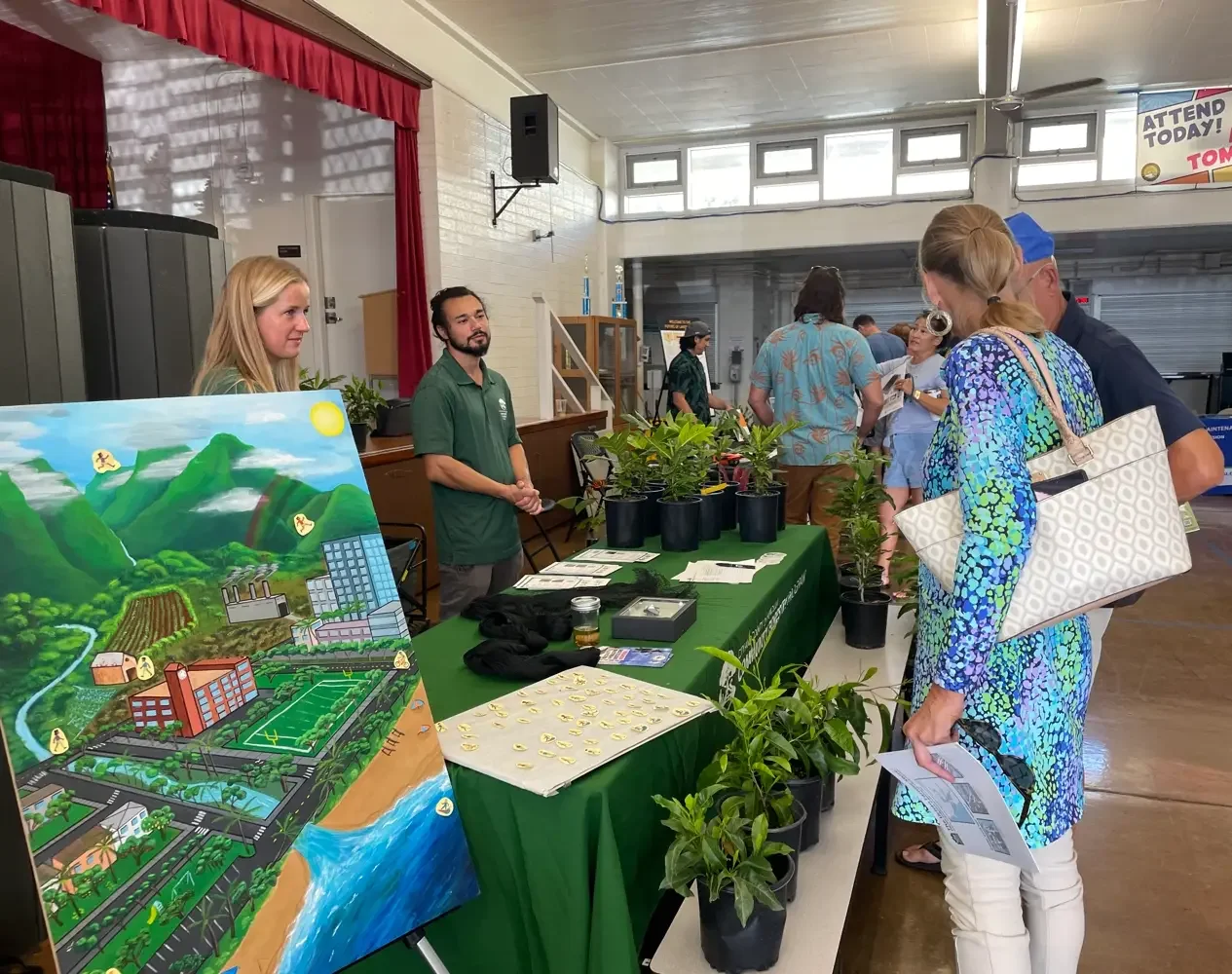 City & County of Honolulu Community Forestry Program sharing tree education at the Smart Yards 2024 Workshop hosted by Mālama Maunalua and 3Rwater