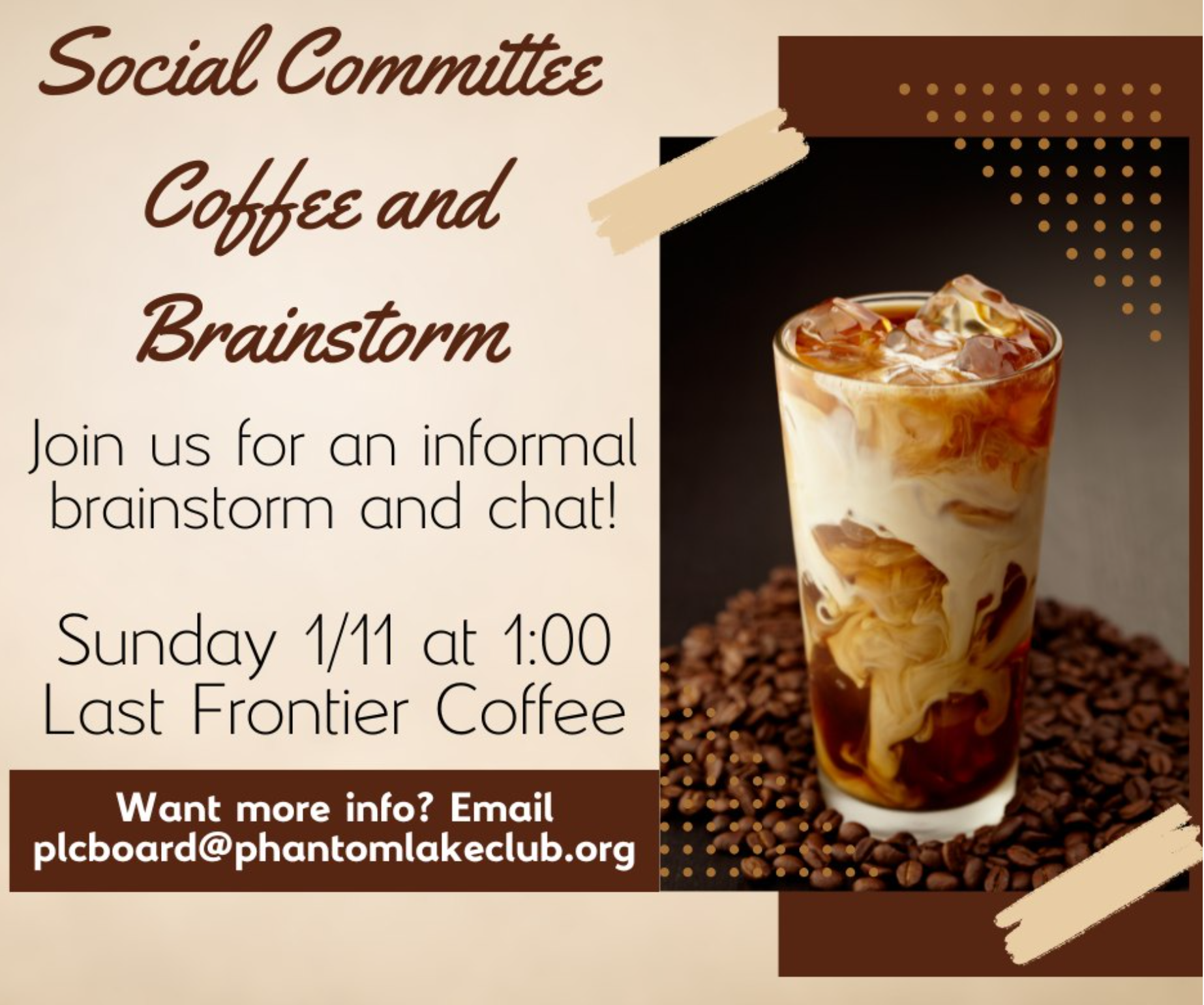 Social committee meeting