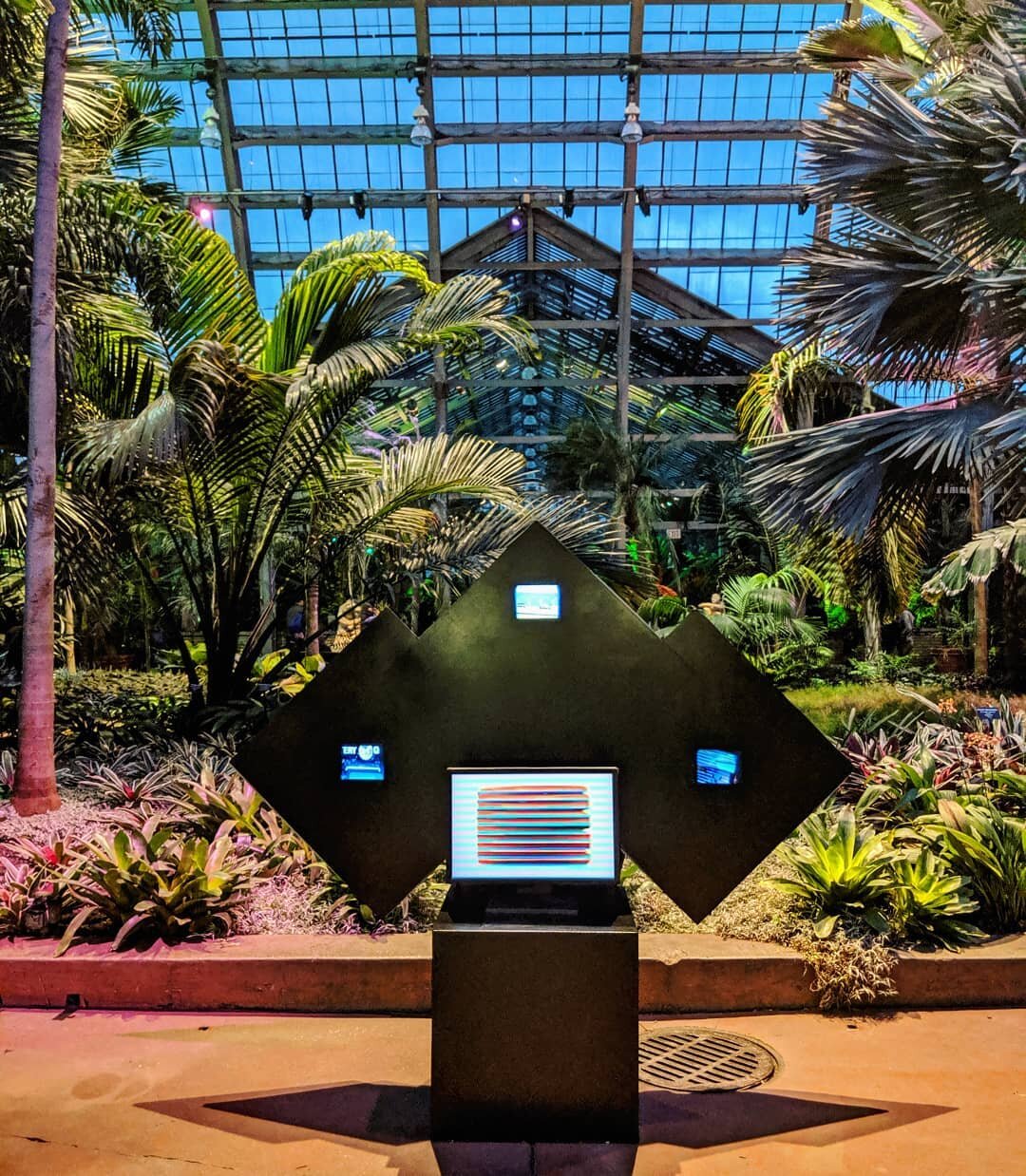 Hard to believe it was a year ago we got the haul this sculpture over to one of our favorite places - @gpconservatory ❤️ for one of our favorite promotors, @emptybottle - we miss the smell of this landmark and all the great programming, but we know t