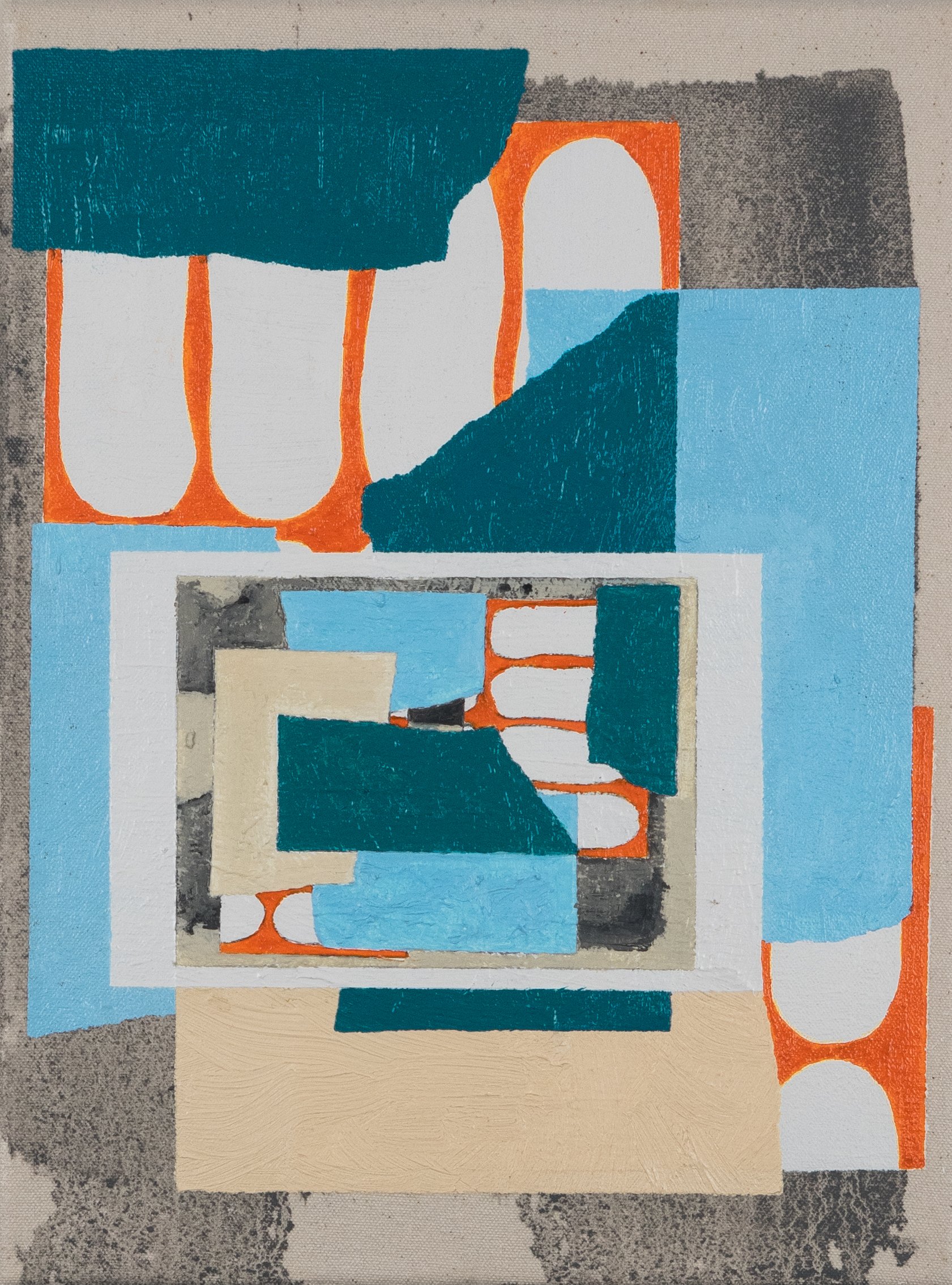 Net Droste III, 2025, oil on canvas, 23cm x 30cm