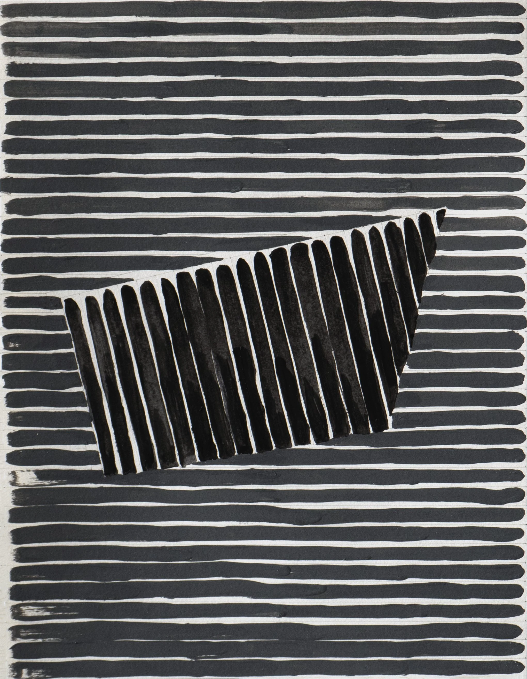 Untitled, 2022, acrylic on paper, 27cm x 35cm
