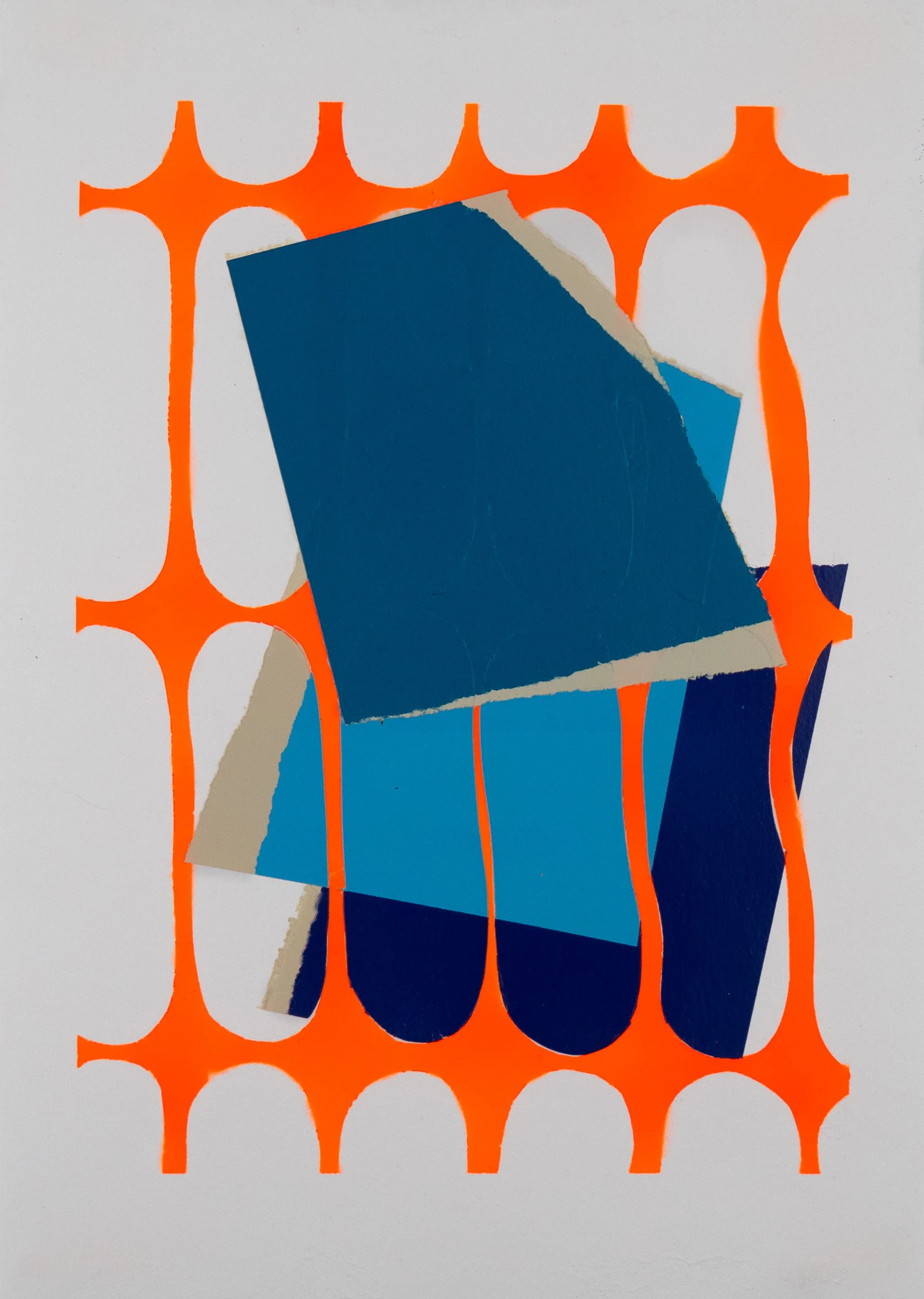Untitled (Spray Paint #1), 2025, spray paint on paper, 23cm x 30cm
