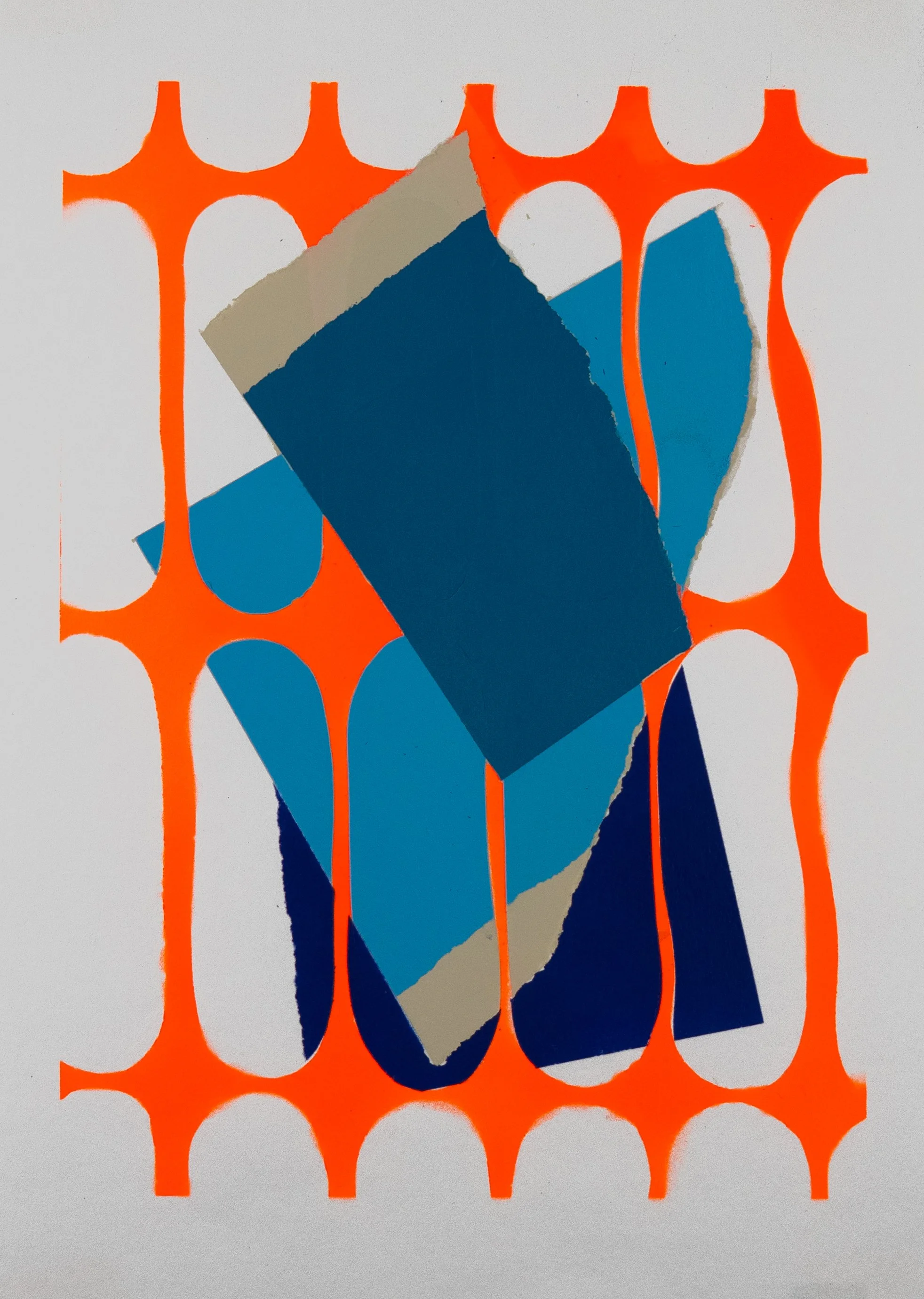 Untitled (Spray Paint #3), 2025, spray paint on paper, 23cm x 30cm