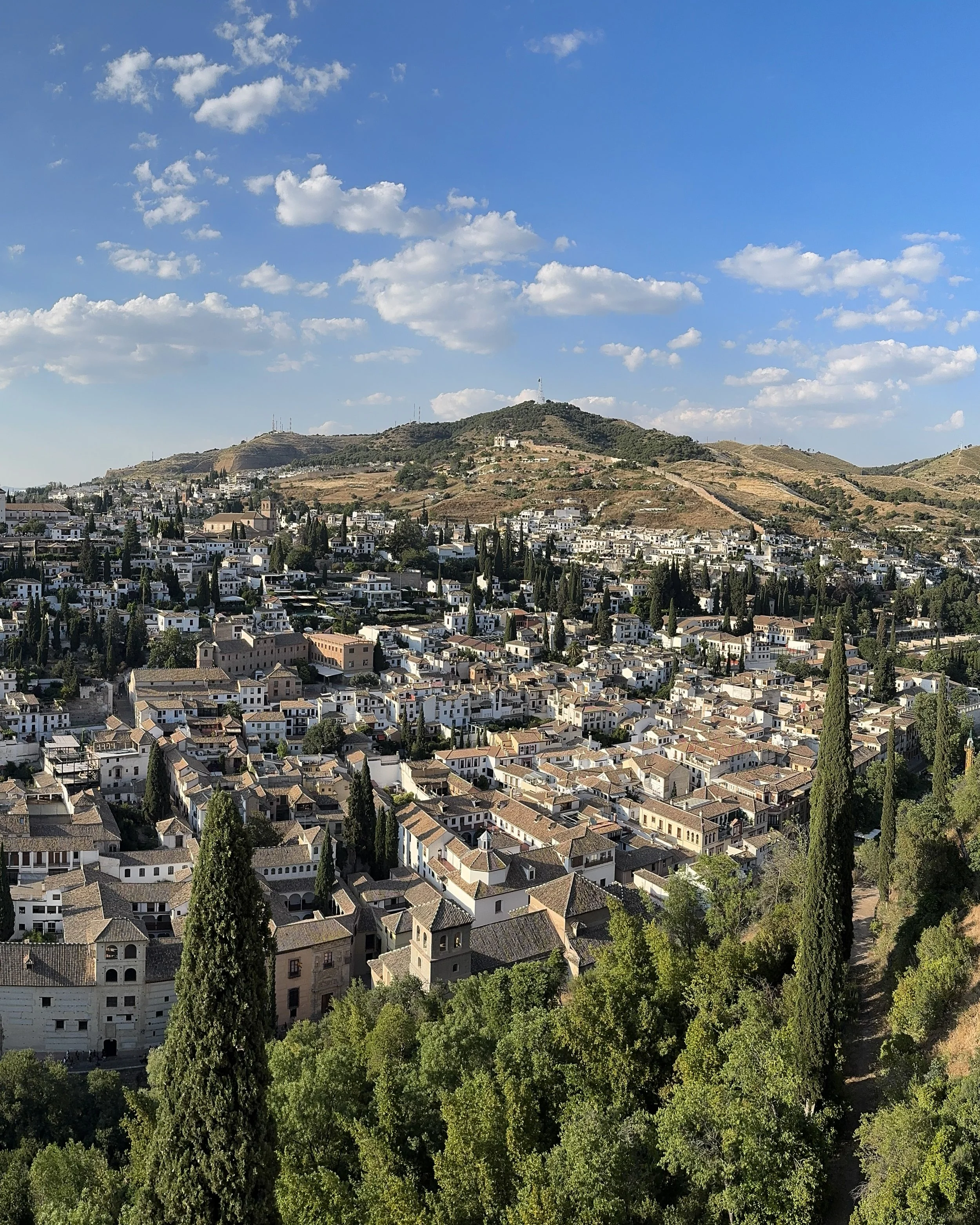 Albaicín part of Granada, under the Alhambra