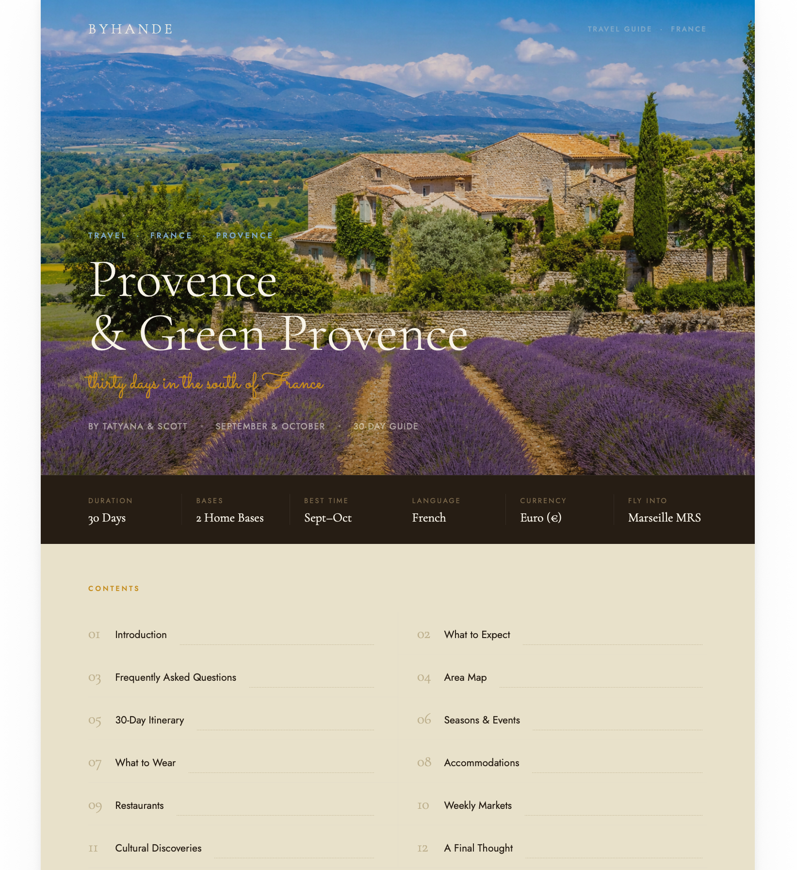 FREE PREVIEW: Provence & Green Provence Travel Guide