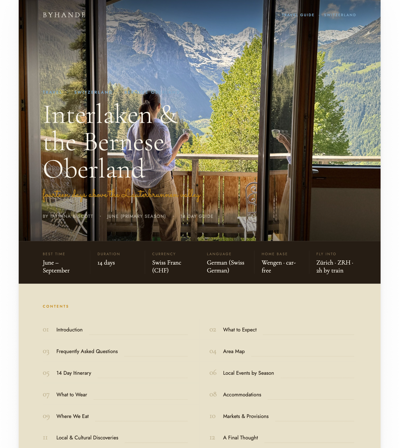 Interlaken & the Bernese Oberland