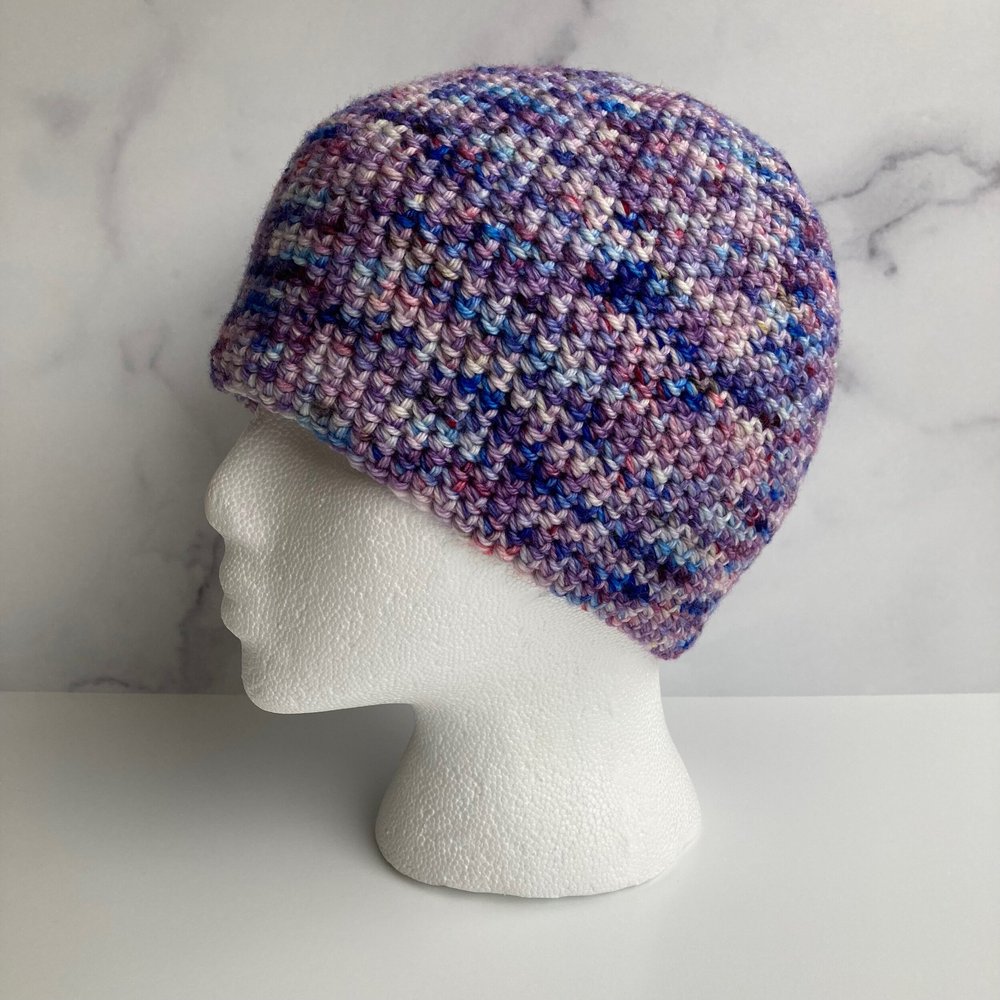 purple brand beanie