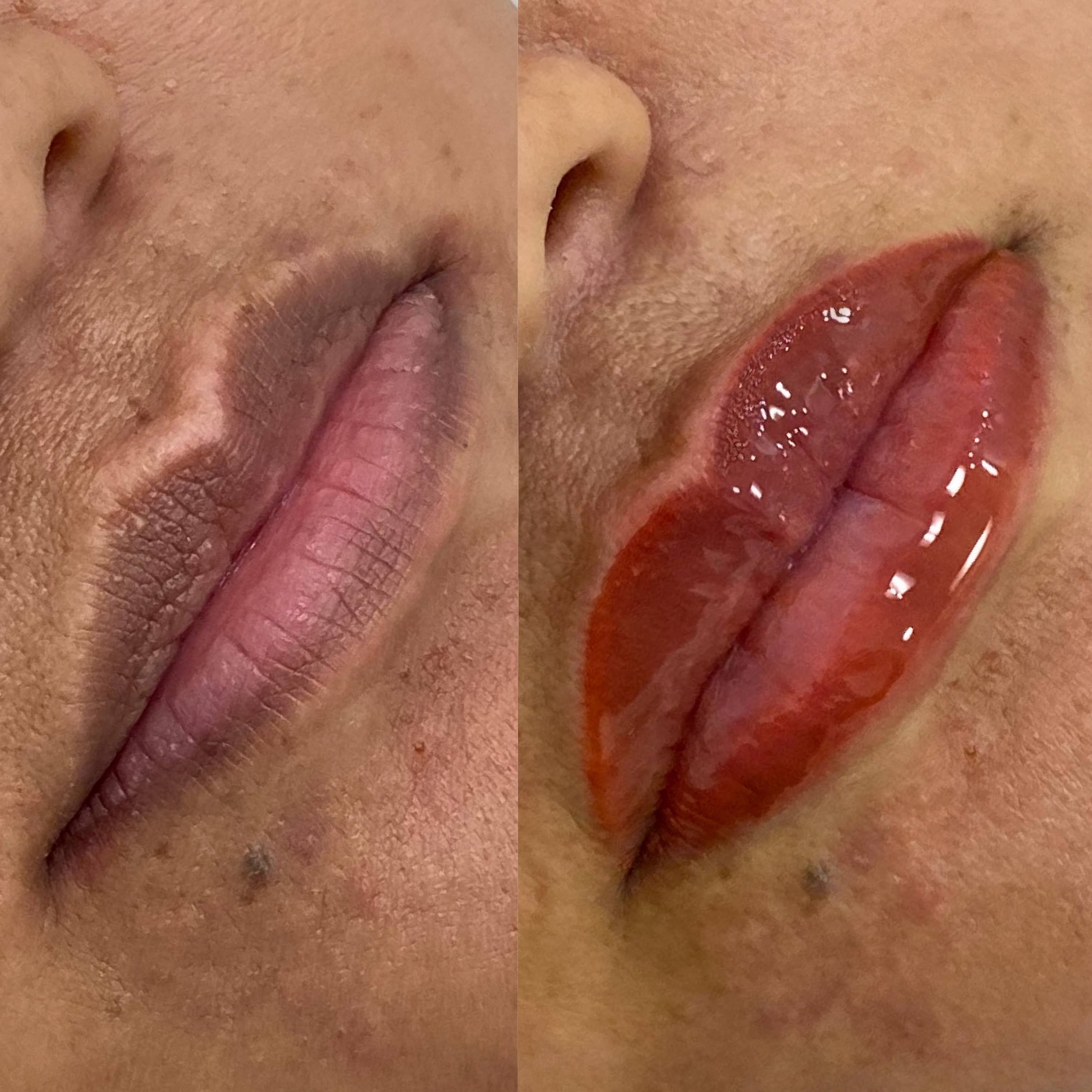 Lip blush can create a whole new lip shape if you want to!