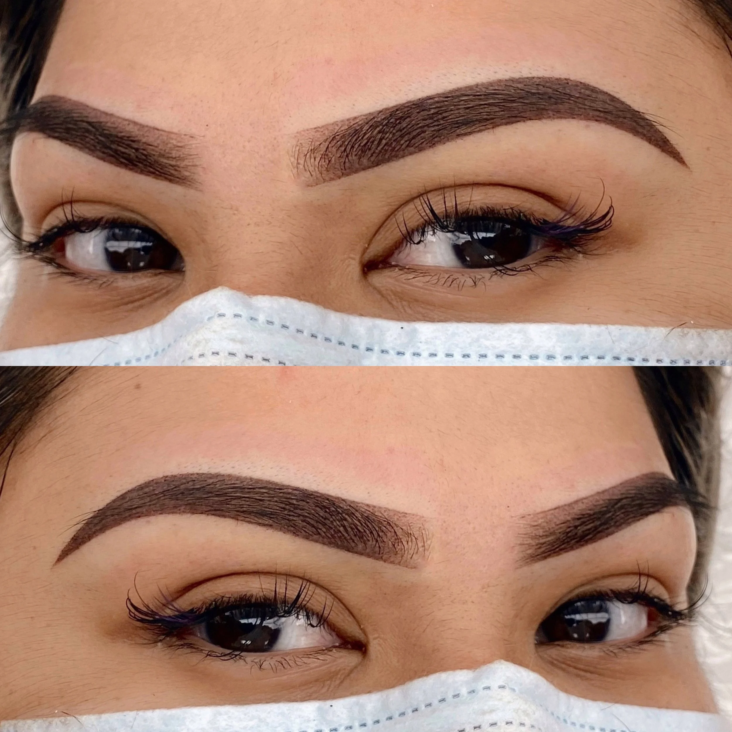 Ombre powder brows
