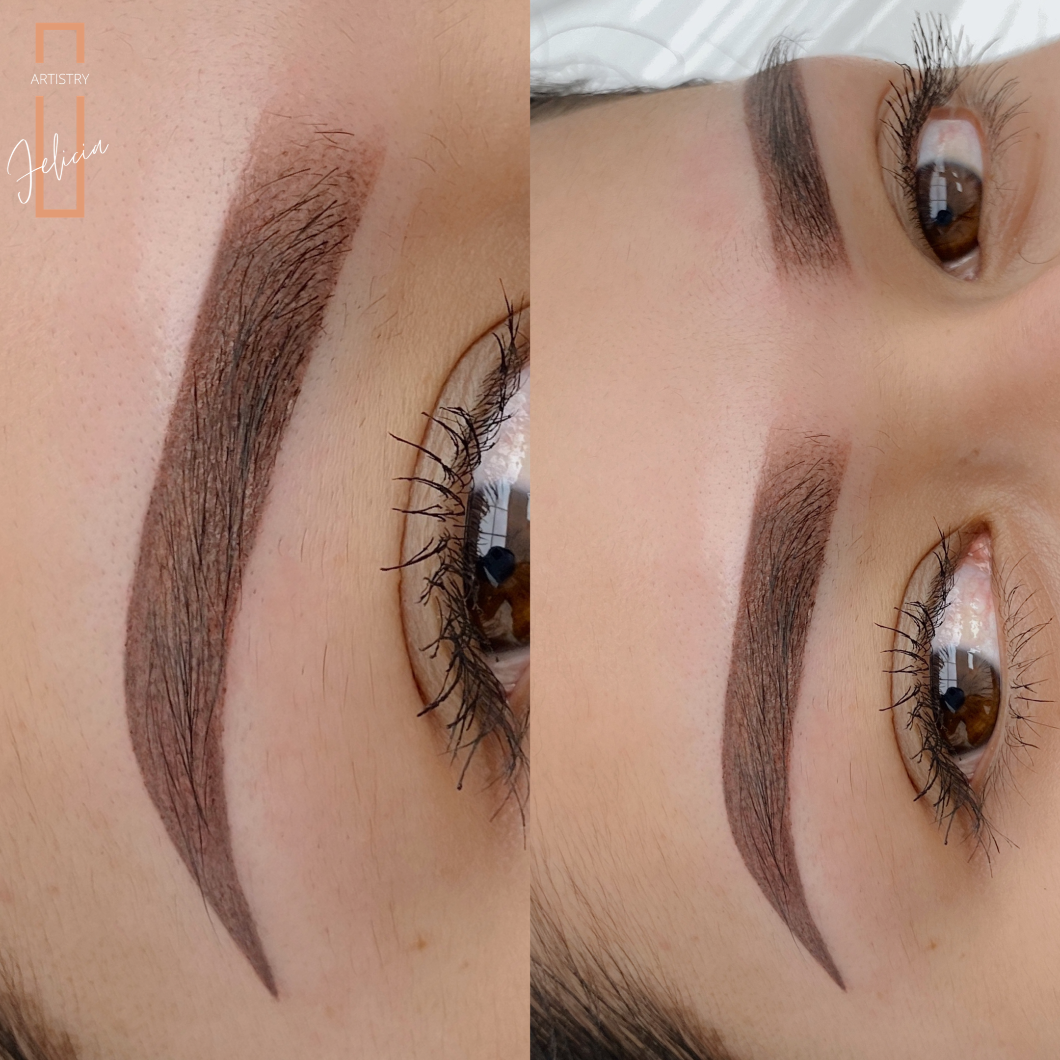 Ombre powder brows
