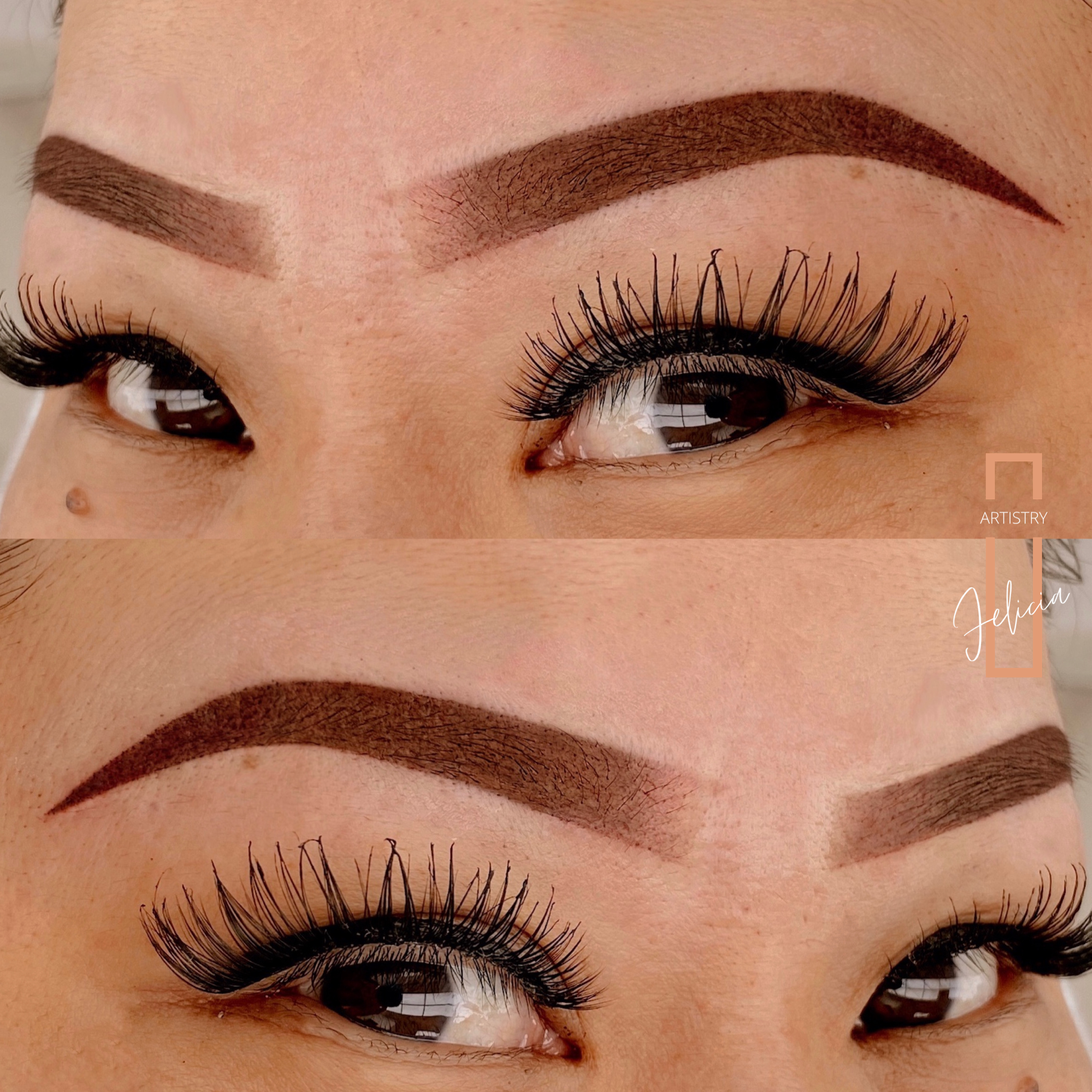 Ombre powder brows