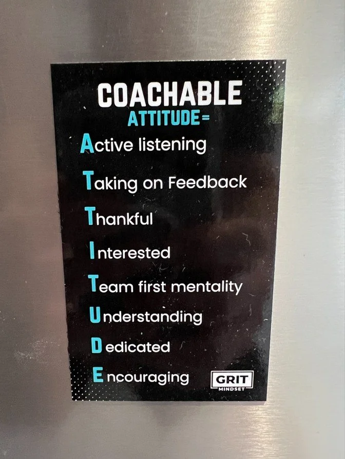 Coachable Attitude Magnets (Set of 12)