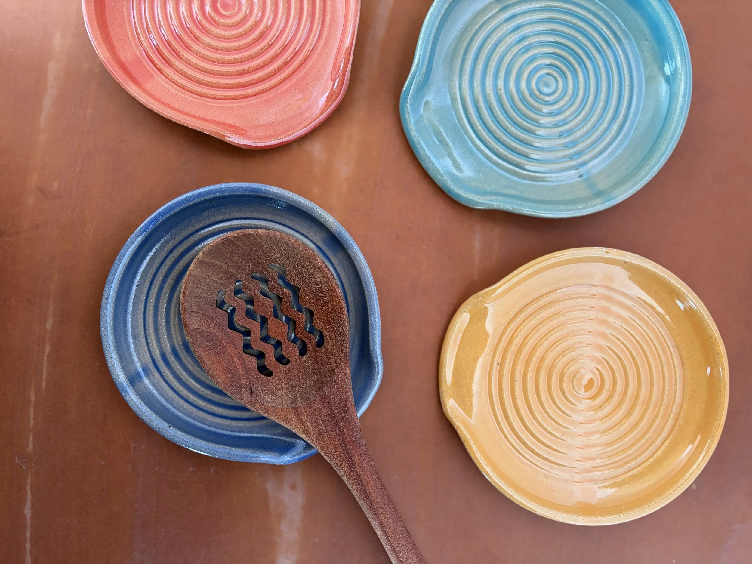Summer Color Drench Spoon Rests